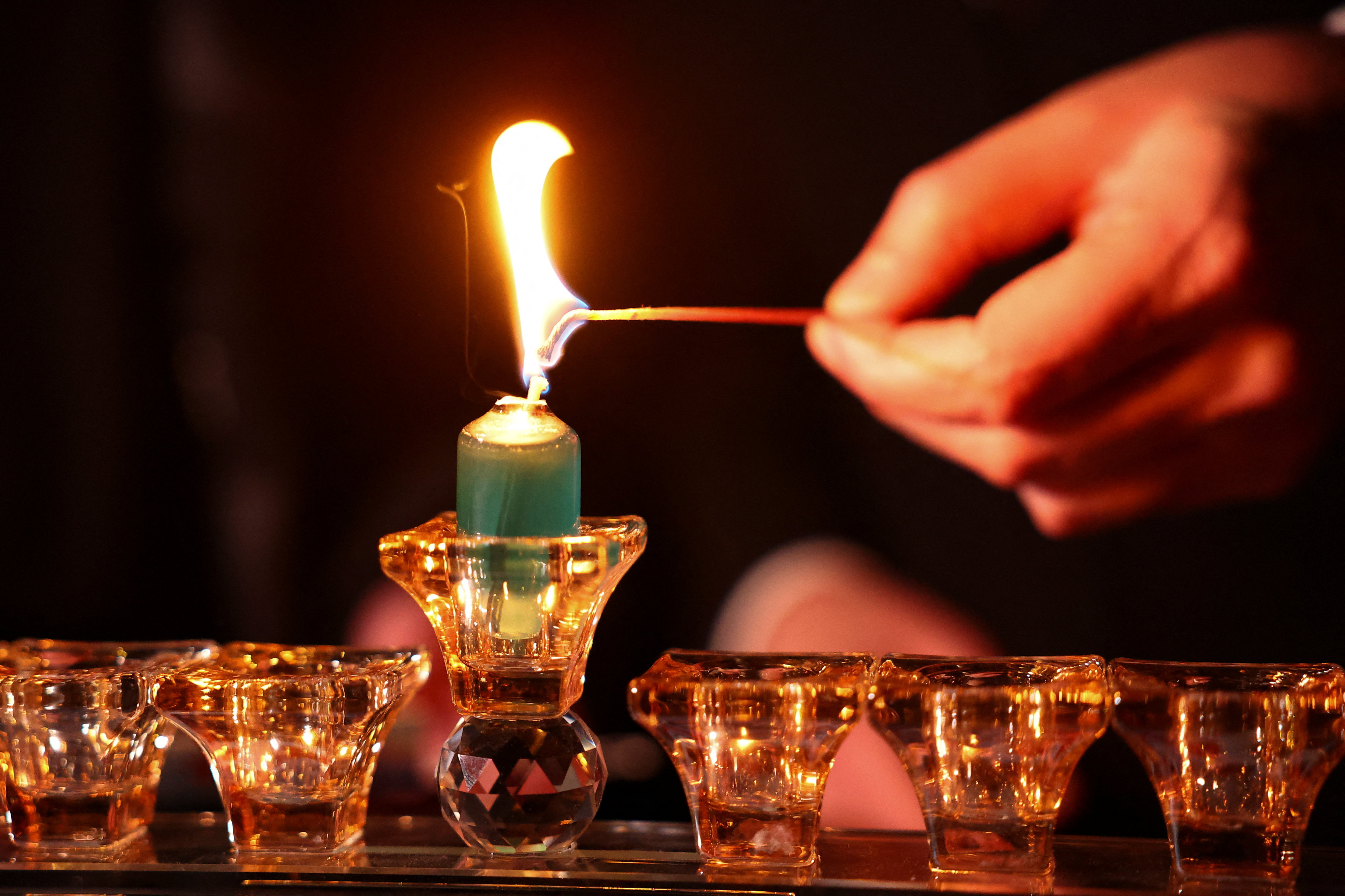 Prižiganje sveč v bližini plaže Bondi