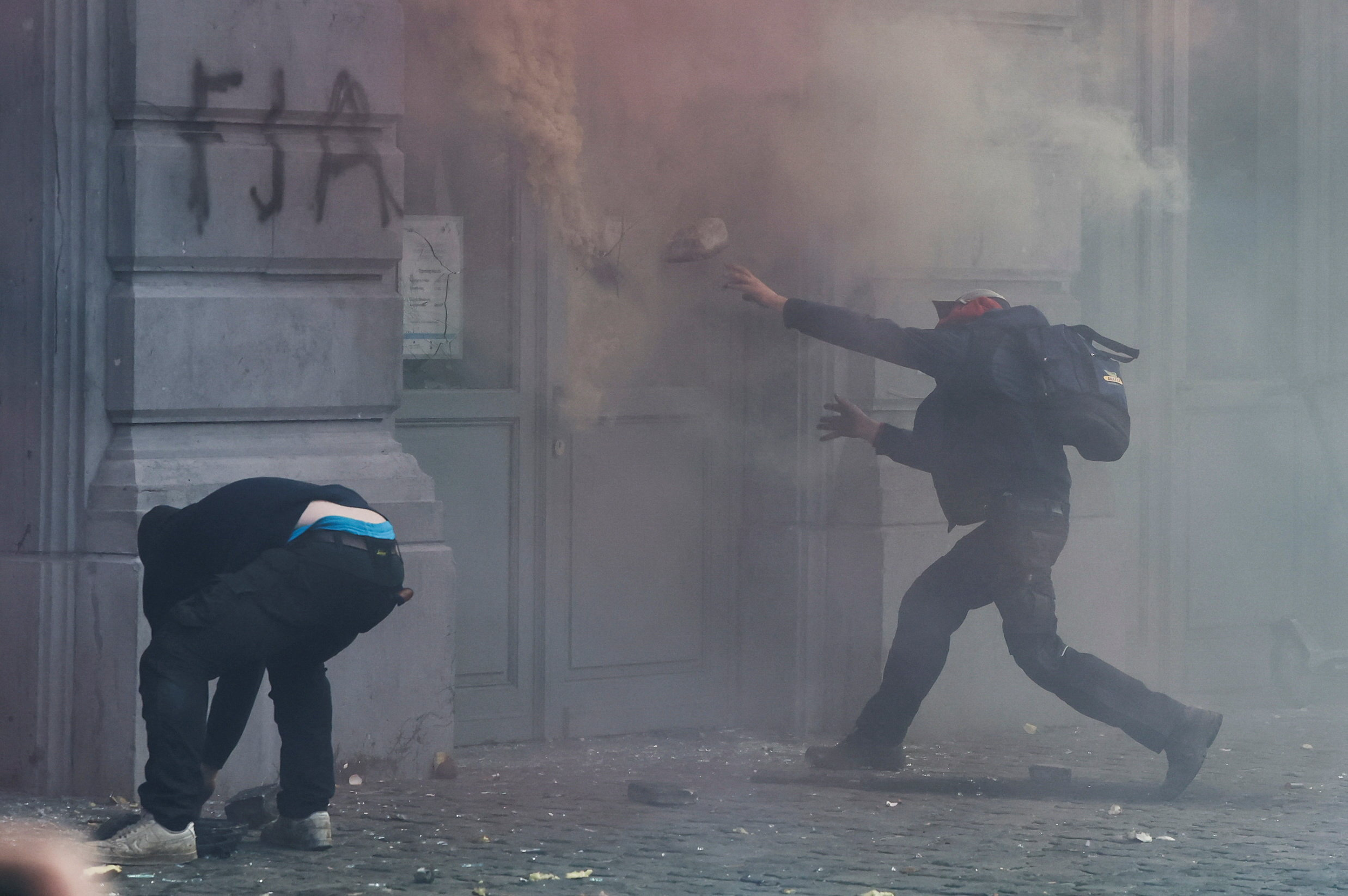 Protest kmetov v Bruslju