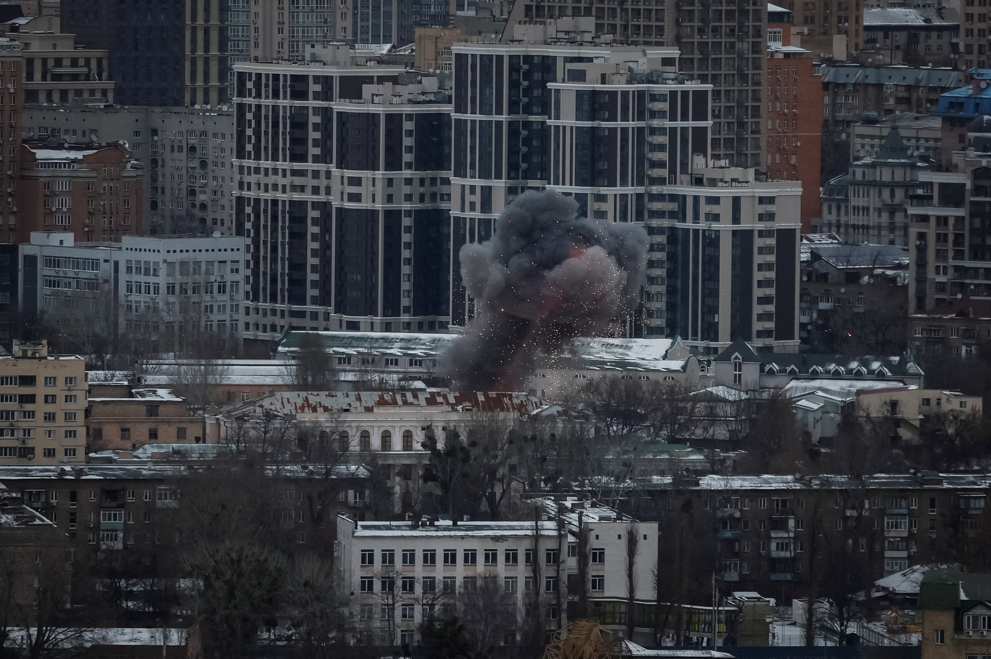 Napad z droni na Kijev