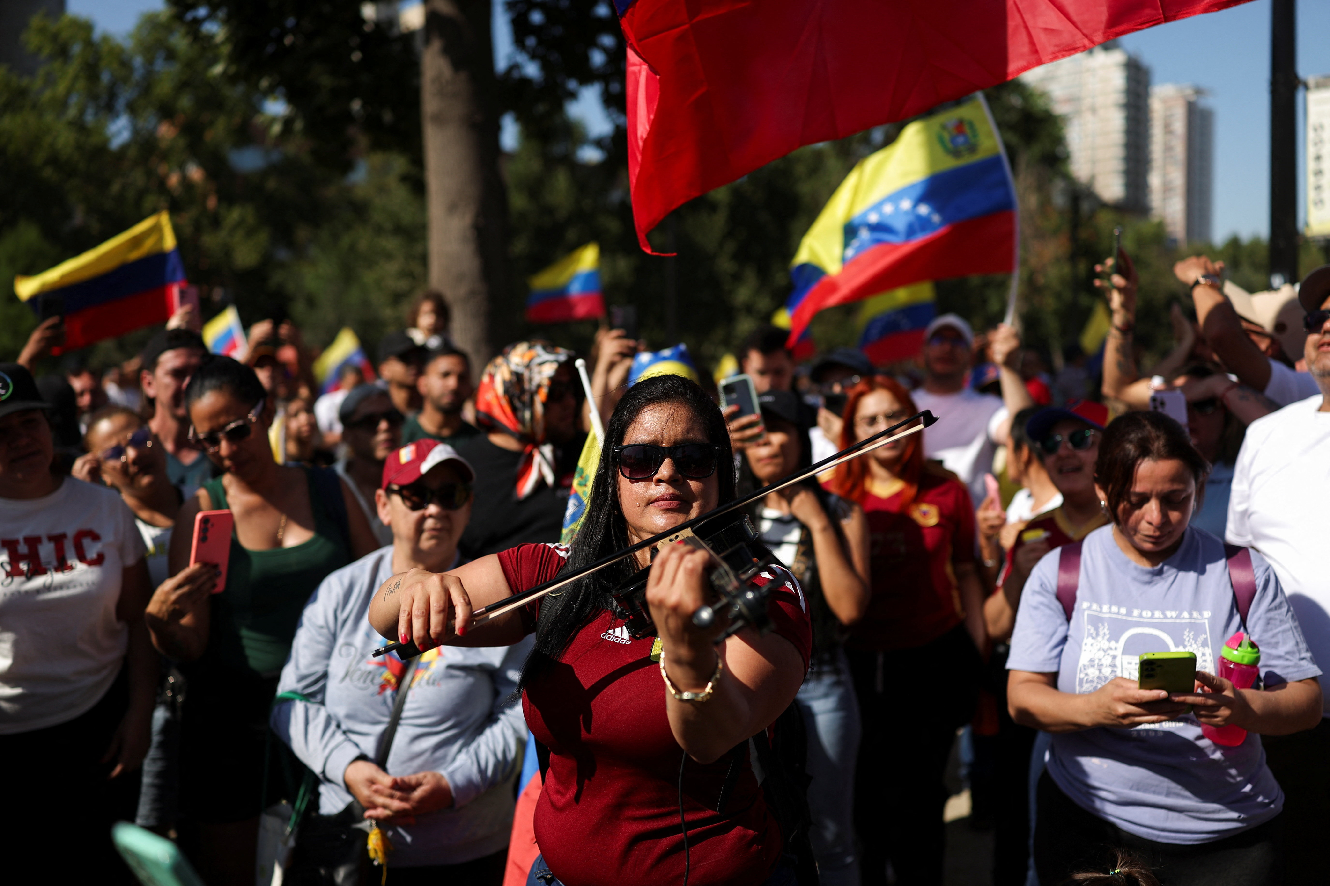 Slavje ob zajetju Madura v Čilu