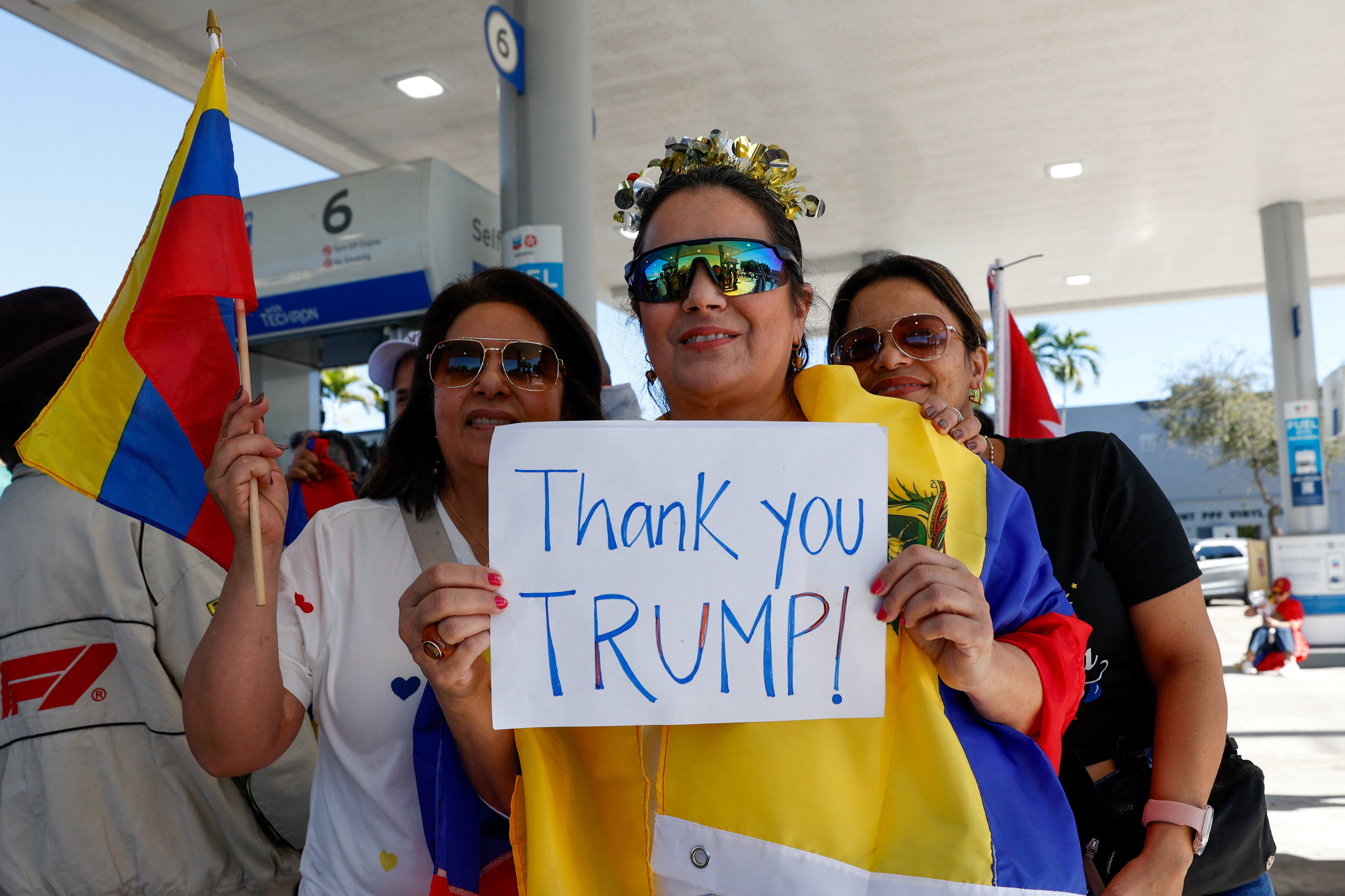 Slavje ob zajetju Madura na Floridi