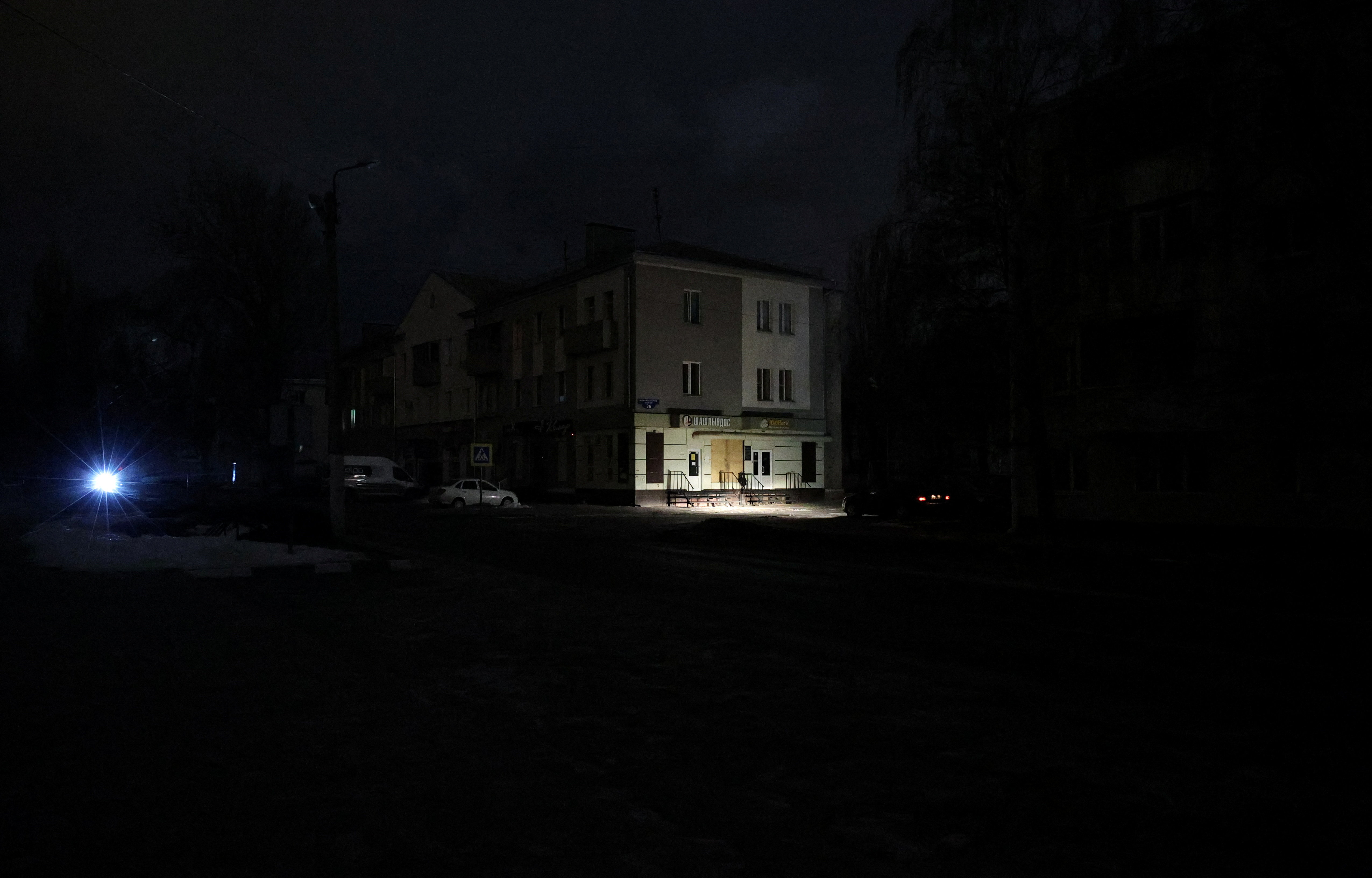 Izpad elektrike v Belgorodu v Rusiji