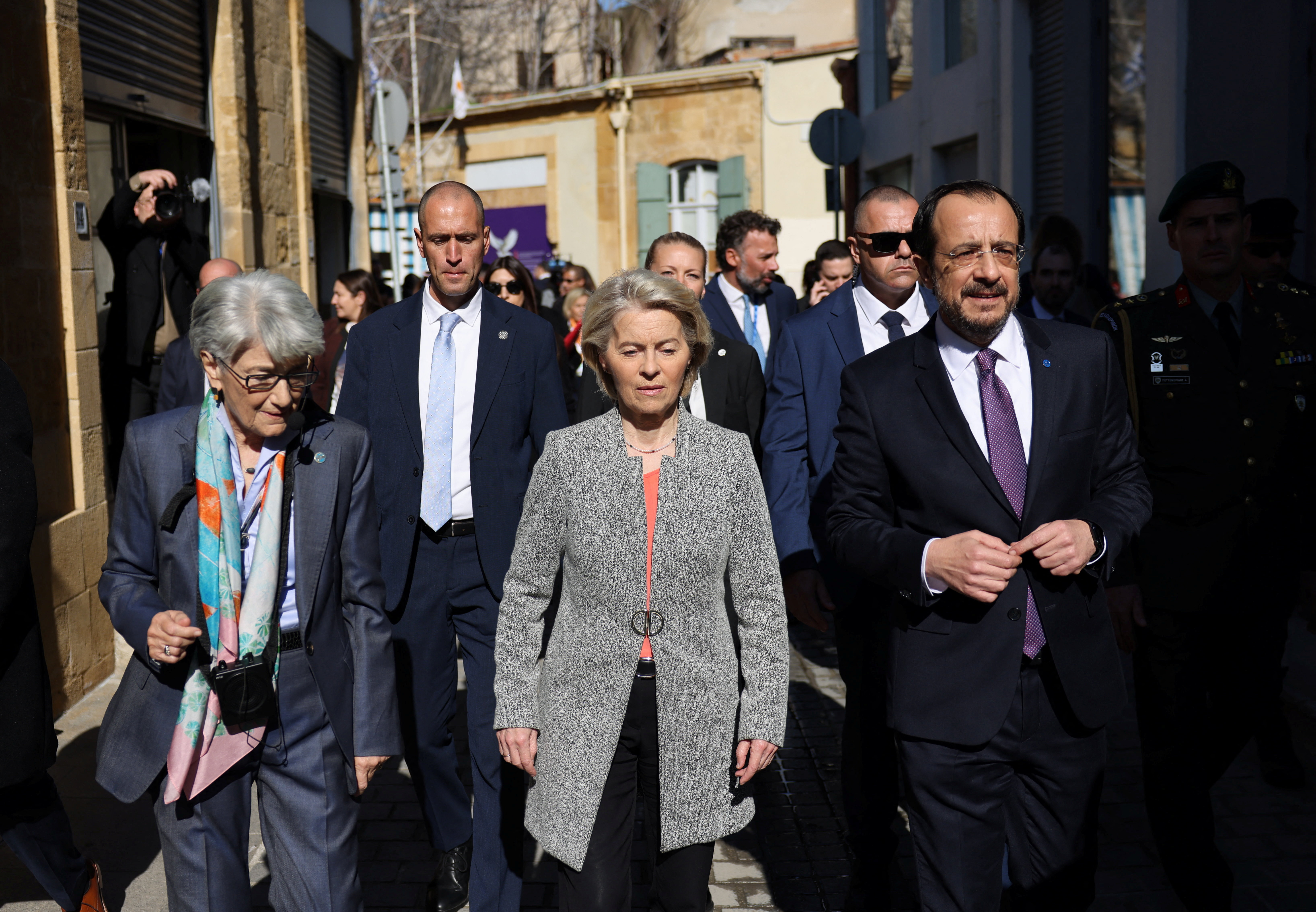 Ursula von der Leyen in Nikos Hristodulides