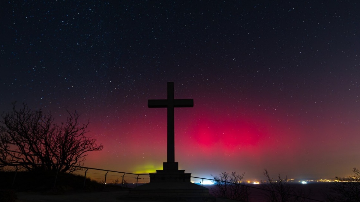 severni sij nad Strunjanom