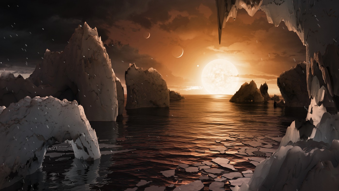 eksoplanet TRAPPIST-1f umetniška upodobitev