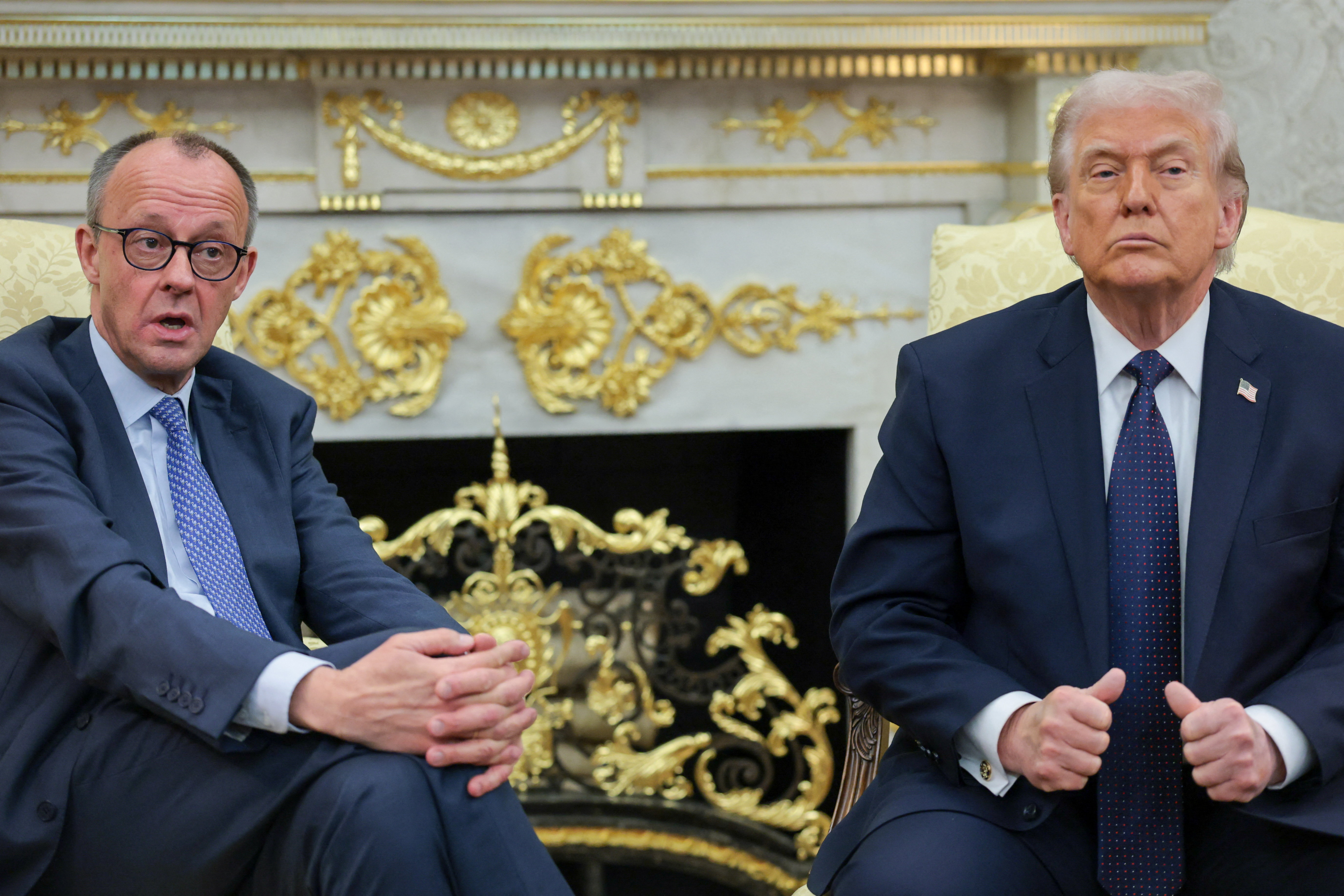 Friedrich Merz in Donald Trump