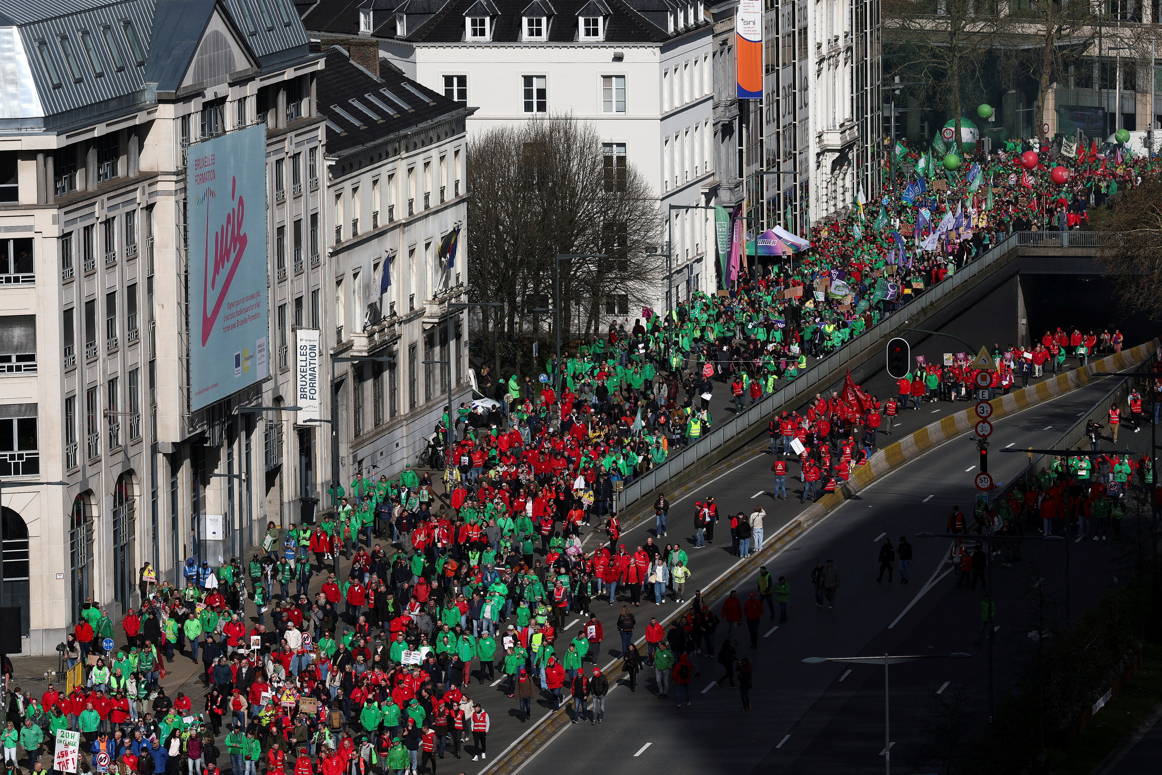 Vsesplošna stavka v Bruslju