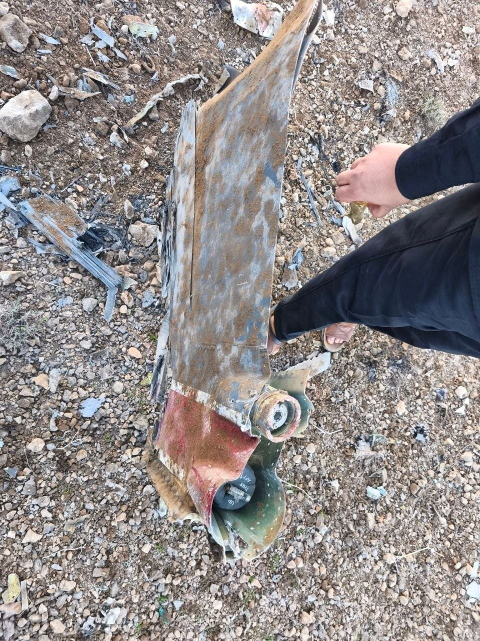 Iranski mediji objavili fotografijo domnevnega dela sestreljenega letala