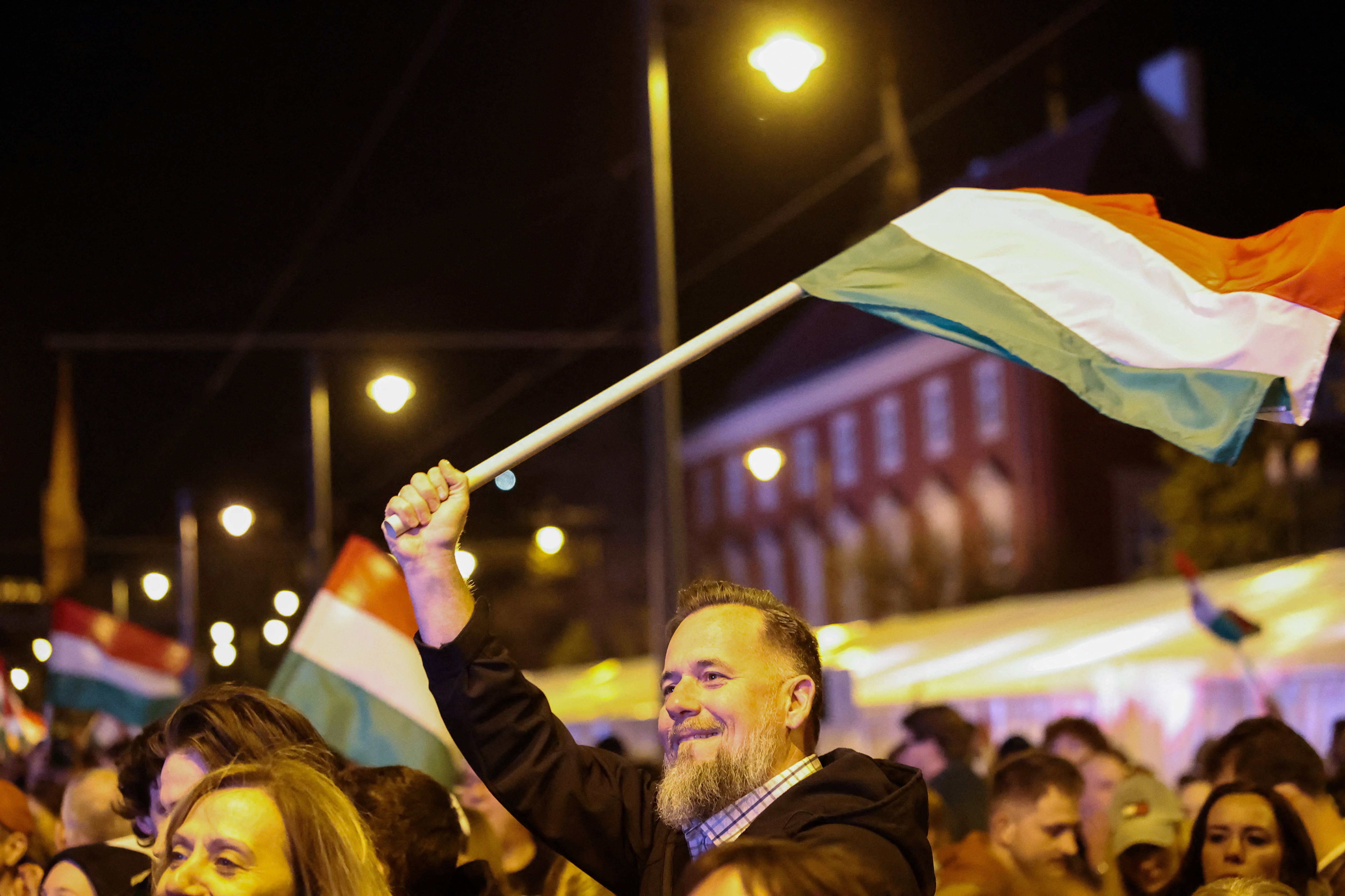 Veselje podpornikov Petra Magyarja