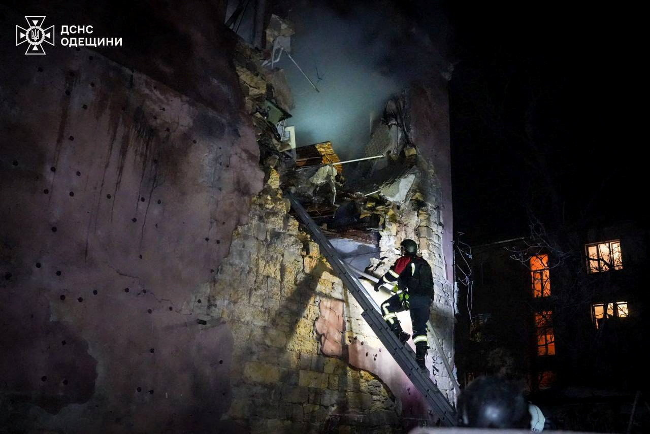 Posledice ruskega napada v Odesi