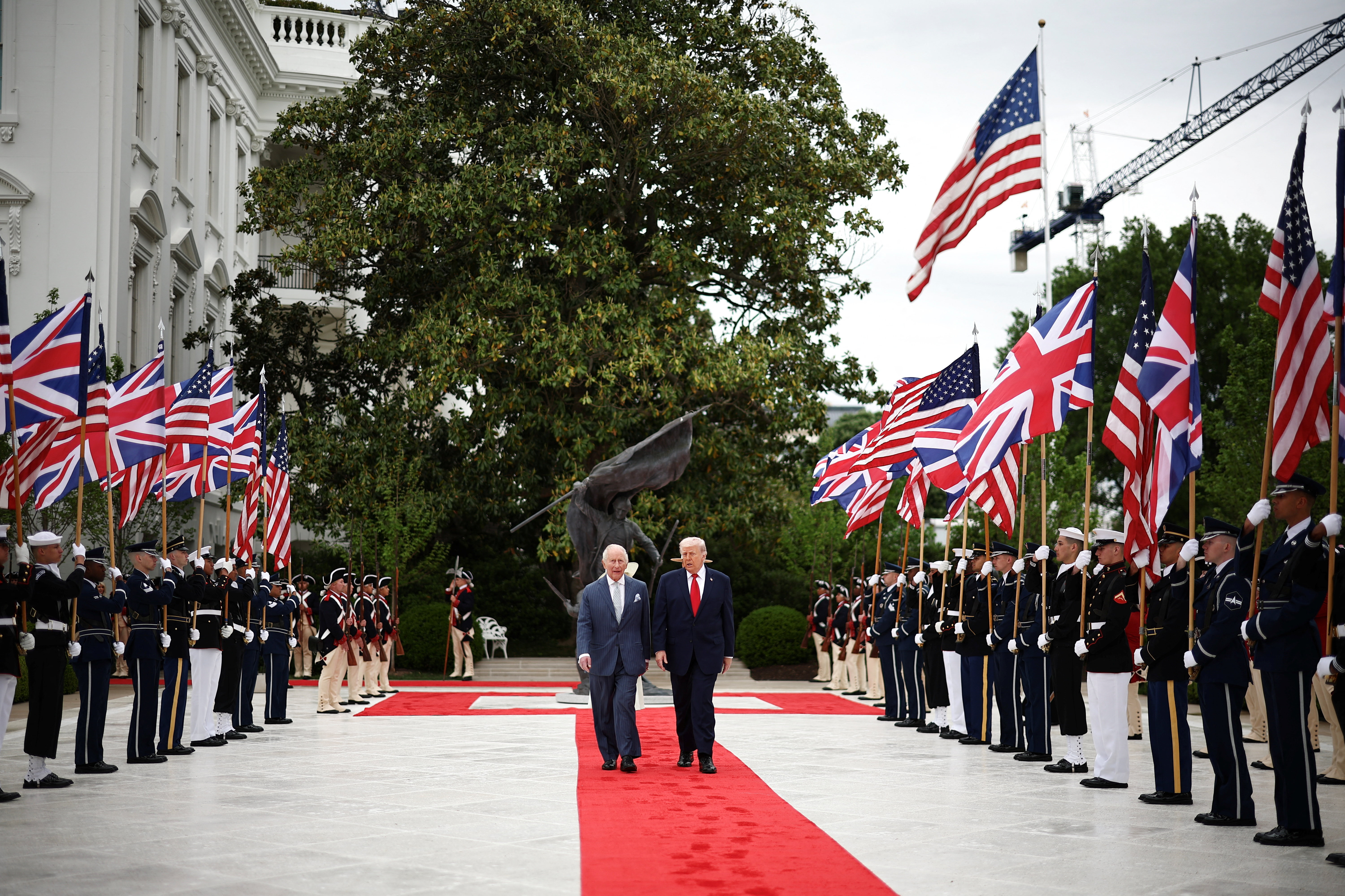 Britanski kralj Karel III. in kraljica Camilla v Washingtonu