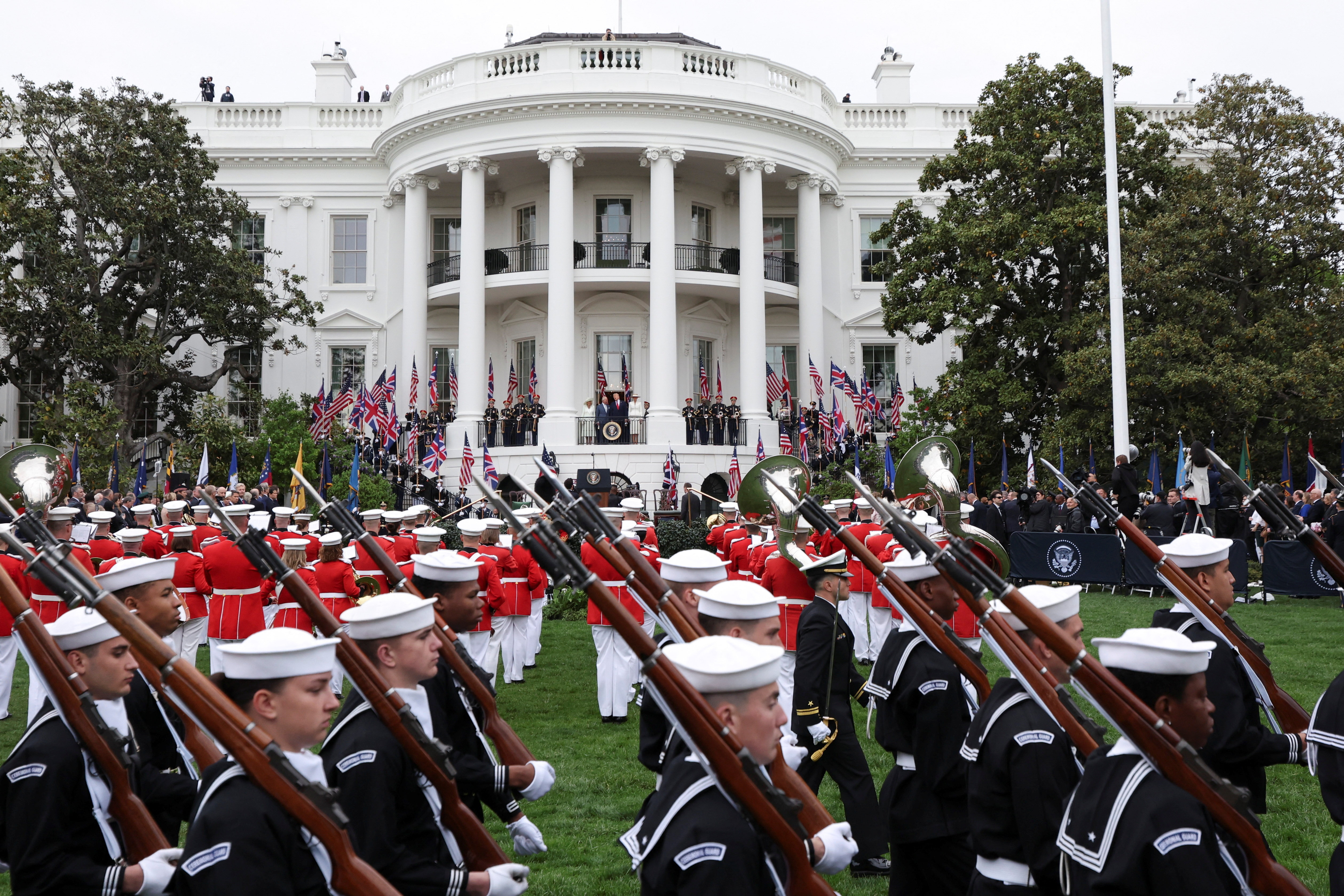 Sprejem britanskega kralja Karla III. in kraljice Camille v Washingtonu