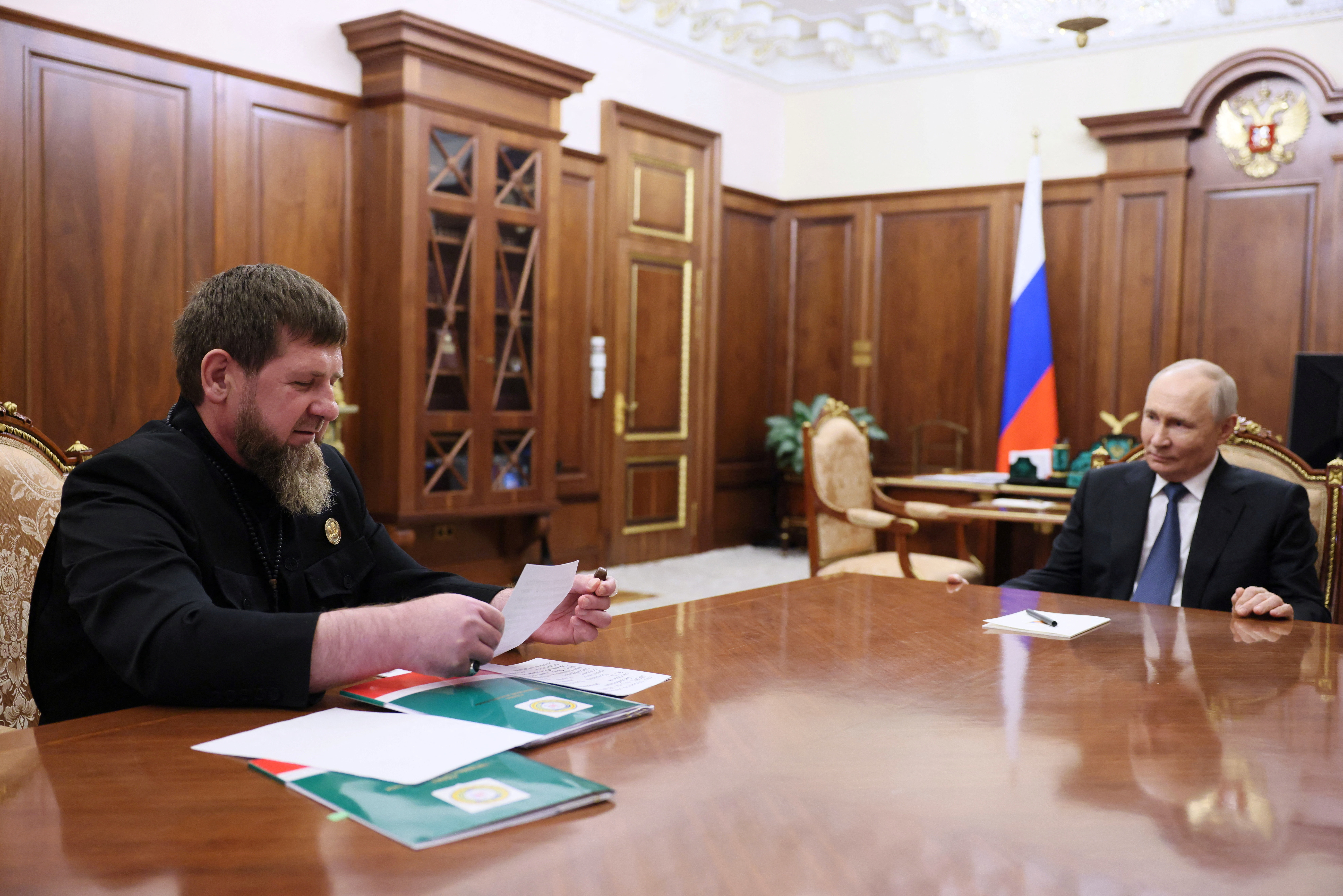 Ramzan Kadirov in Vladimir Putin