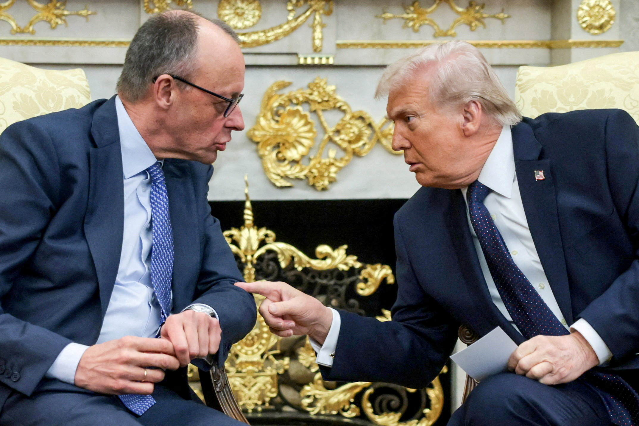 Friedrich Merz in Donald Trump