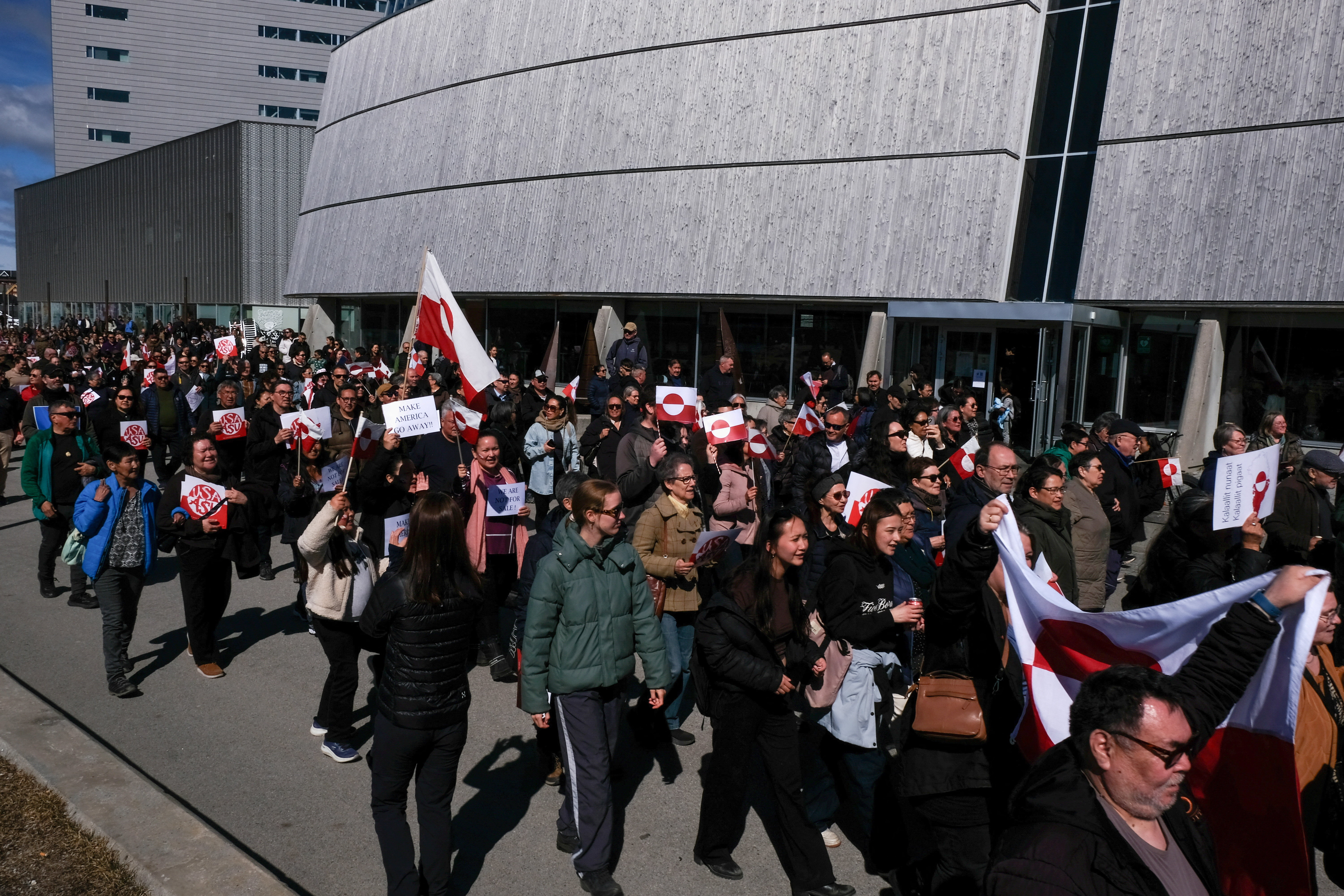 Protest ob odprtju ameriškega konzulata v Grenlandiji