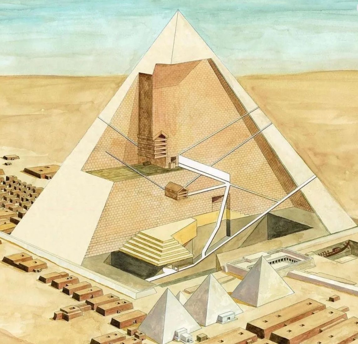 notranjost Keopsove piramide