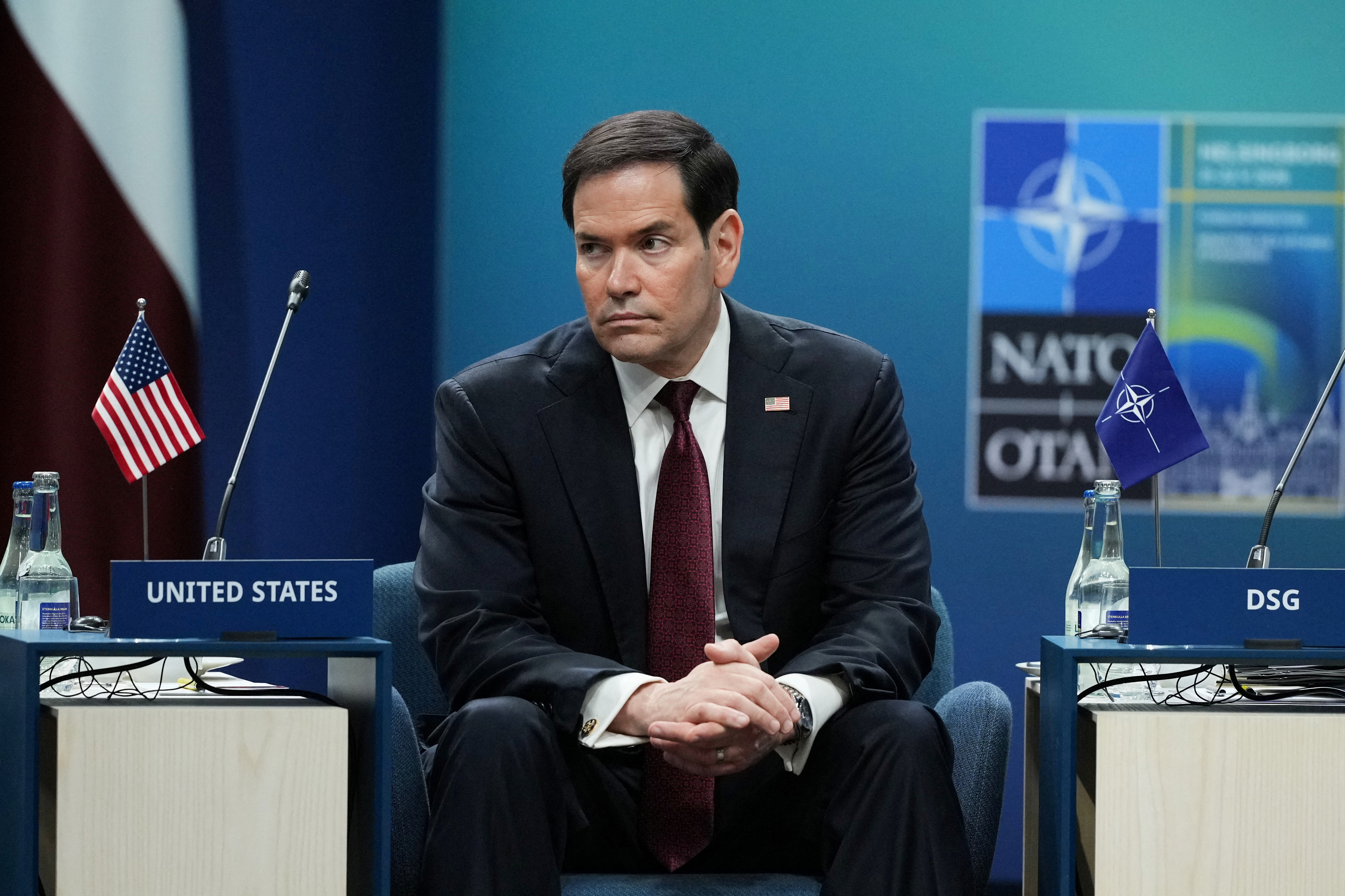 Marco Rubio na srečanju Severnoatlantskega sveta v sestavi zunanjih ministrov Nata v Helsingborgu