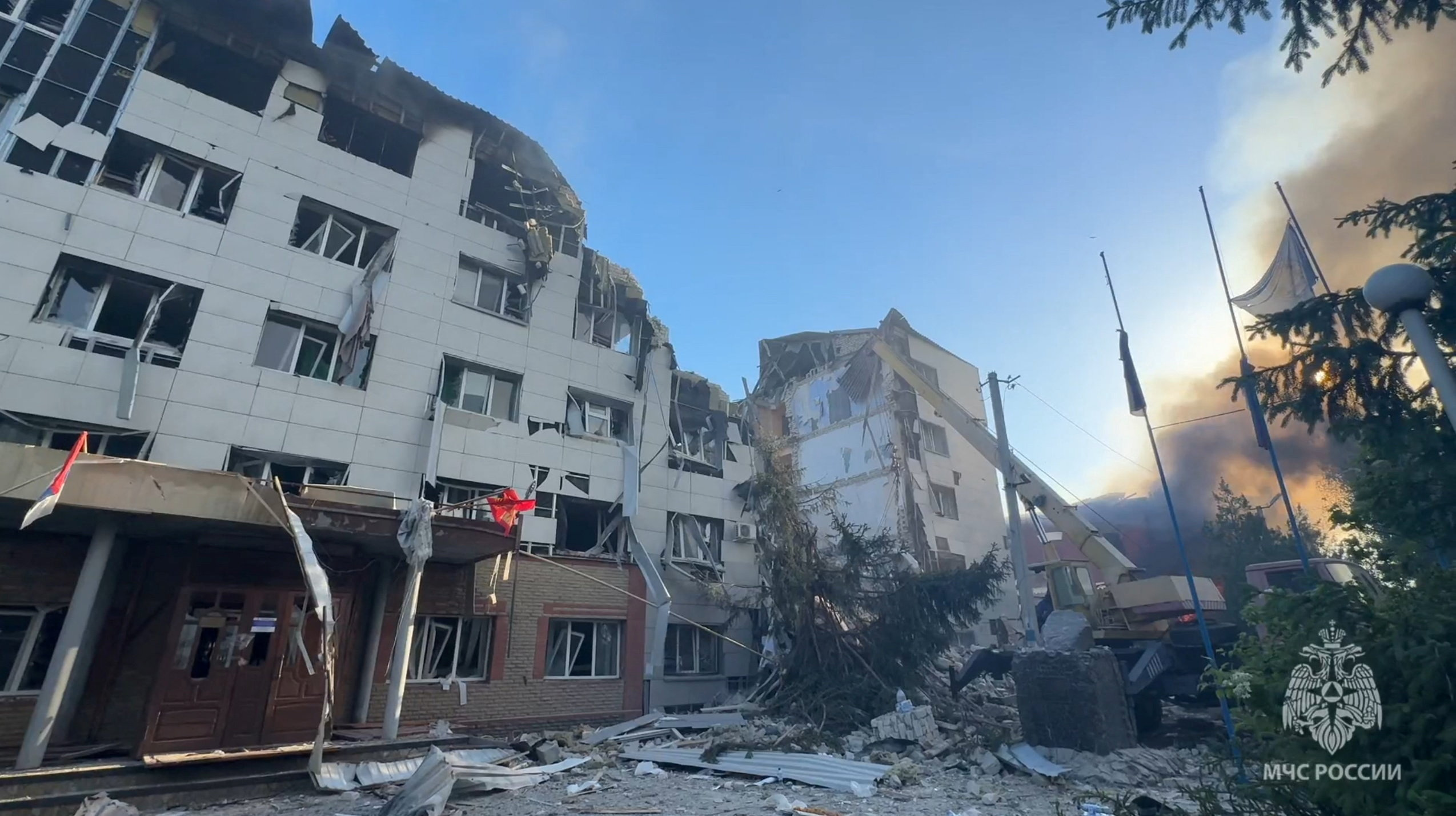 Ukrajinski napad na študentski dom v Lugansku