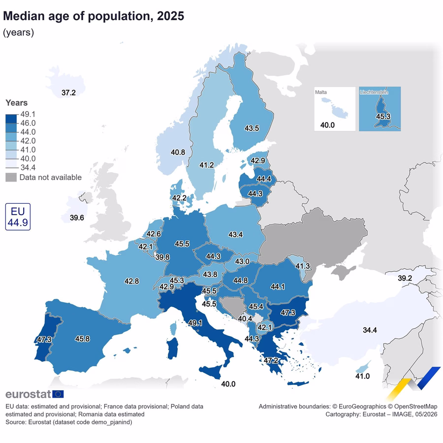 Eurostatov zemljevid
