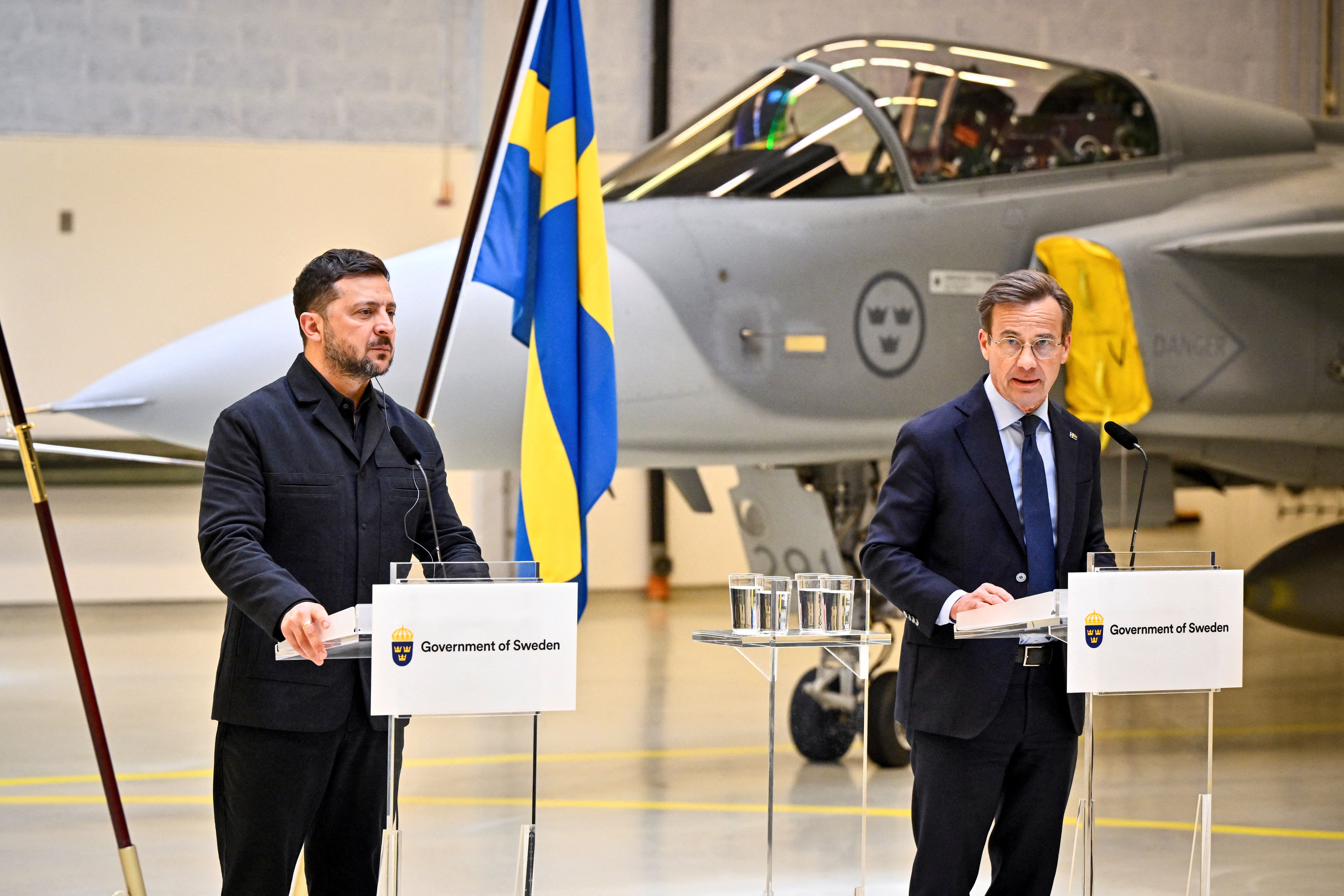 Volodimir Zelenski in Ulf Kristersson