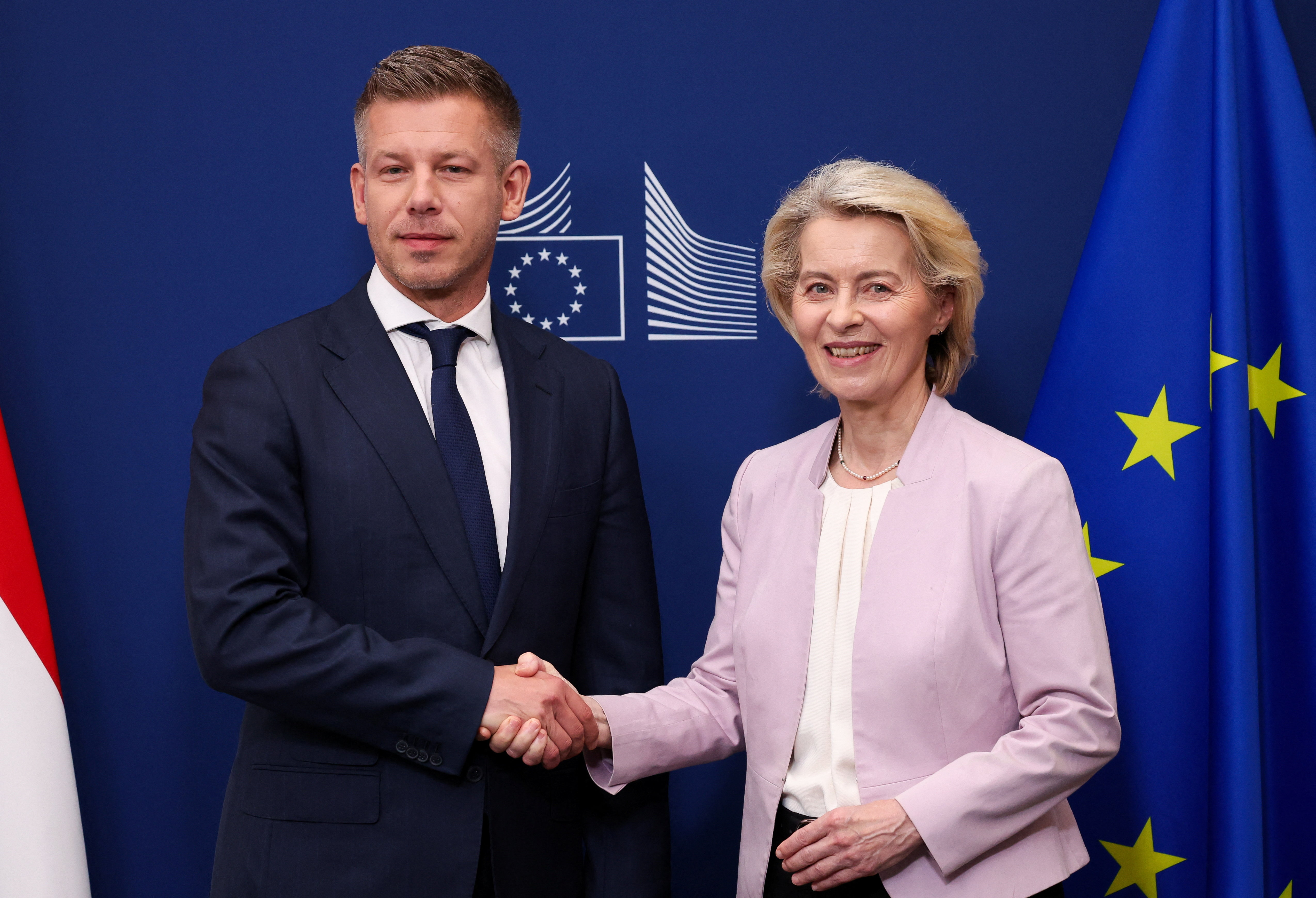 Peter Magyar in Ursula von der Leyen