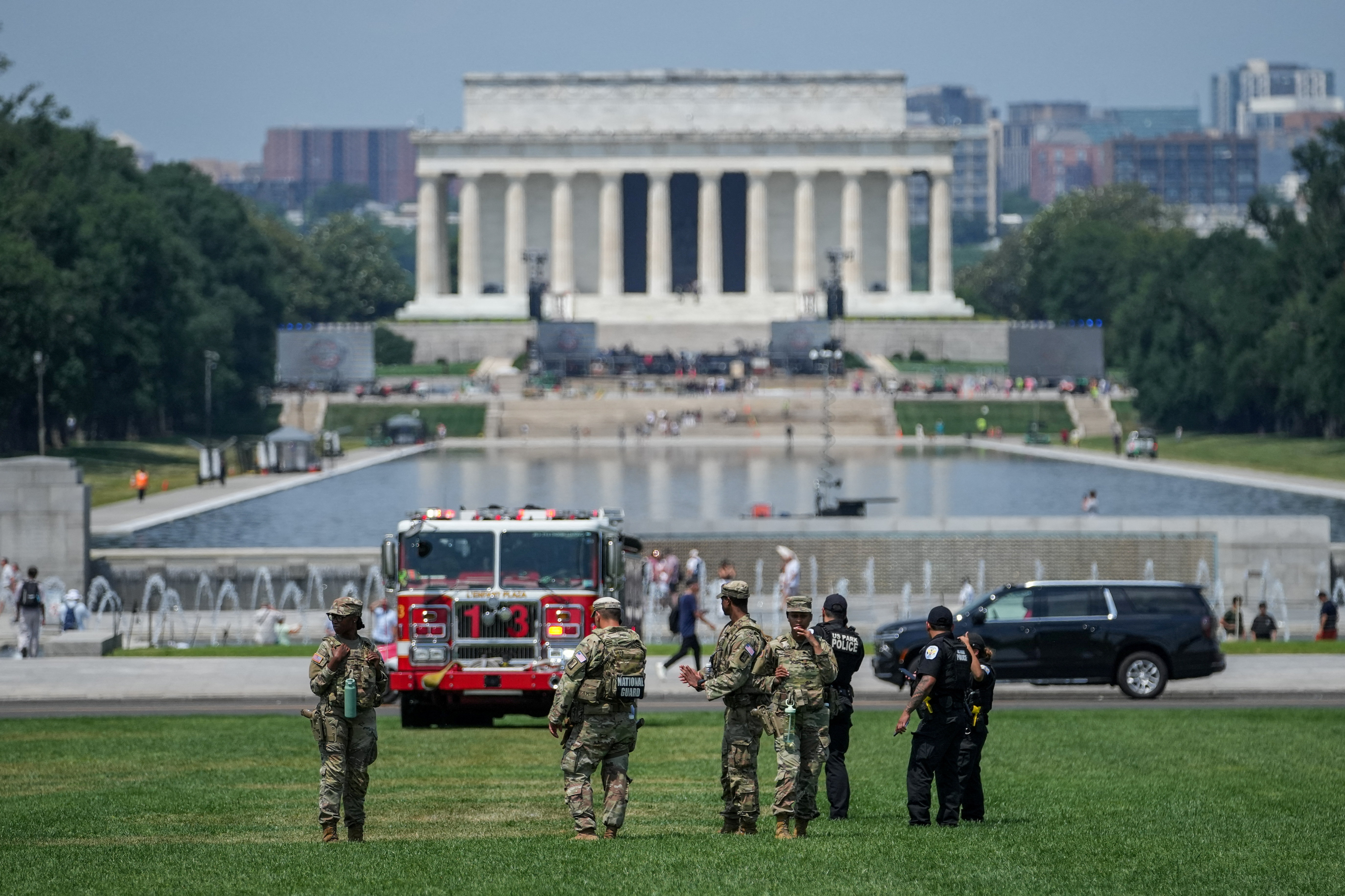 Številne 8647 v parku National Mall