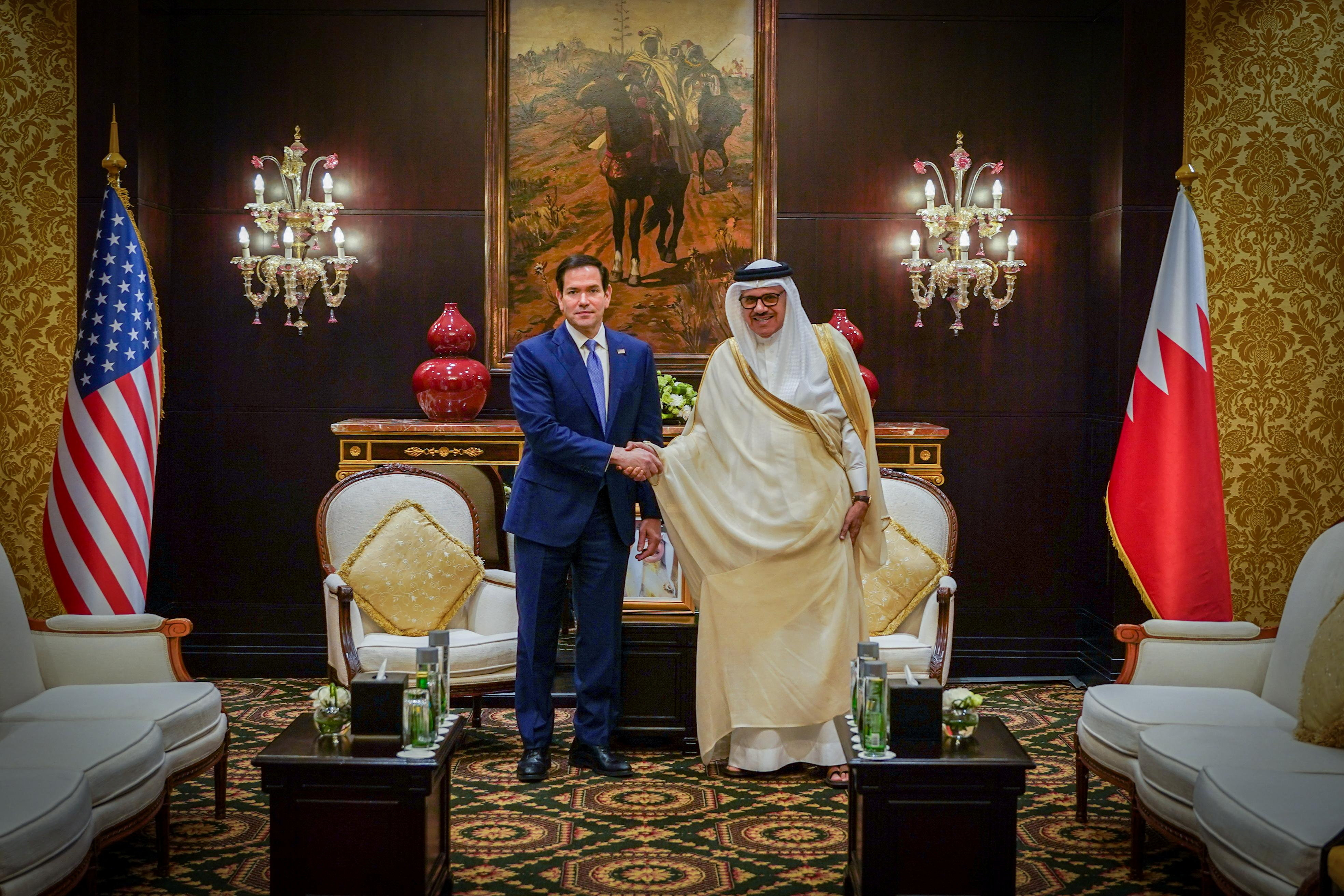 Marco Rubio in Abdullatif bin Rashid Al-Zayani