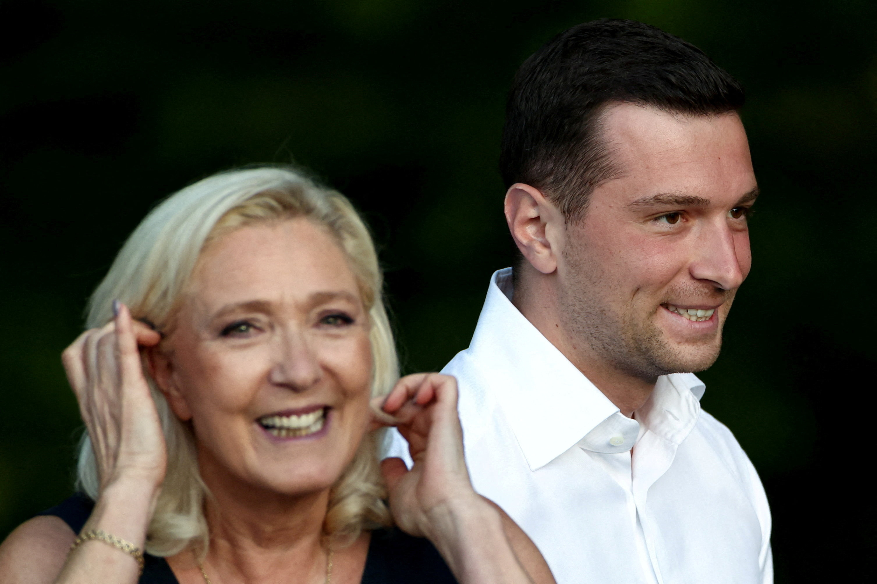 Marine Le Pen in Jordan Bardella
