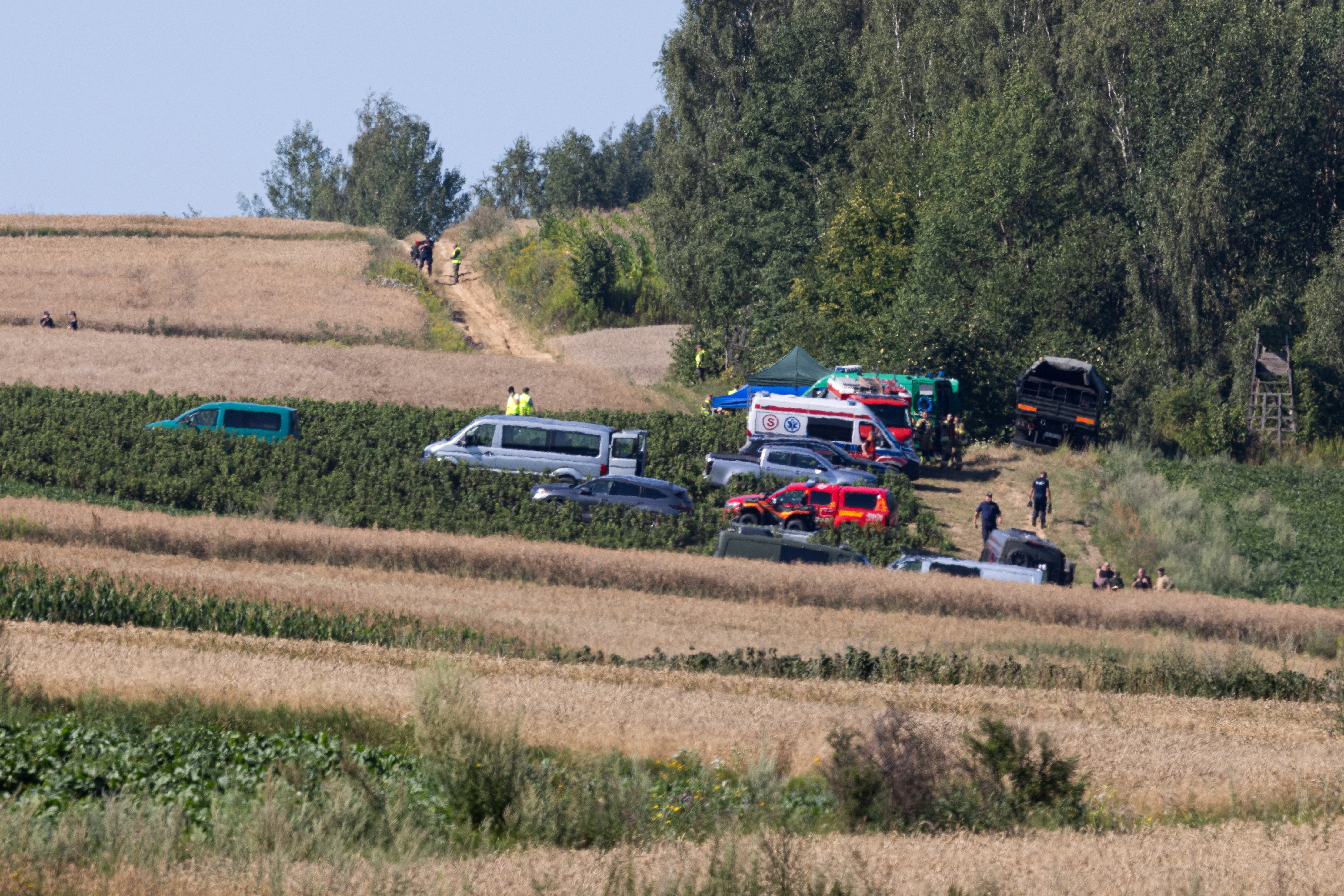 Na Poljsko ozemlje strmoglavil neznani predmet in povzročil eksplozijo