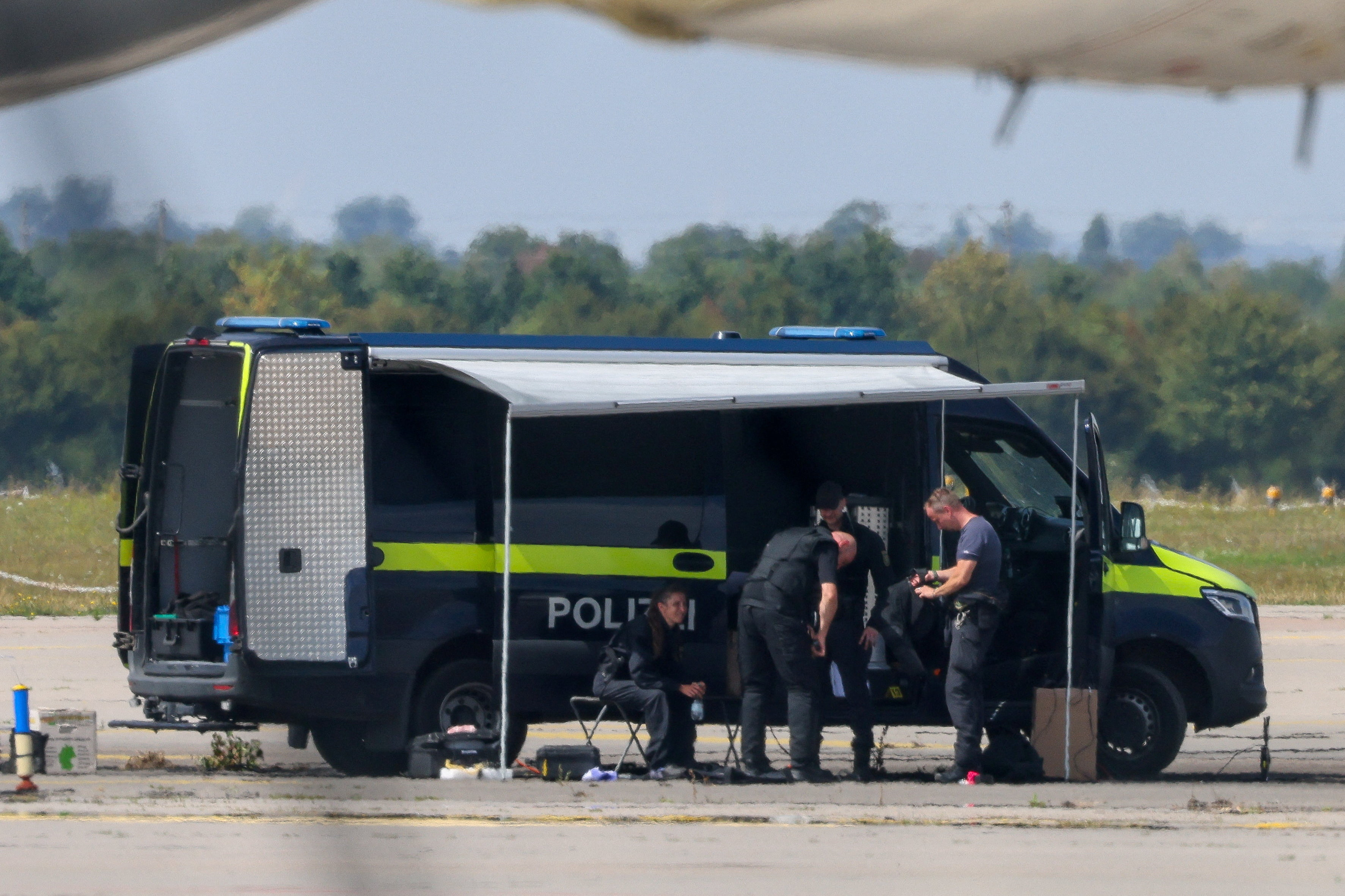 Incident z dronom na letališču v Leipzigu