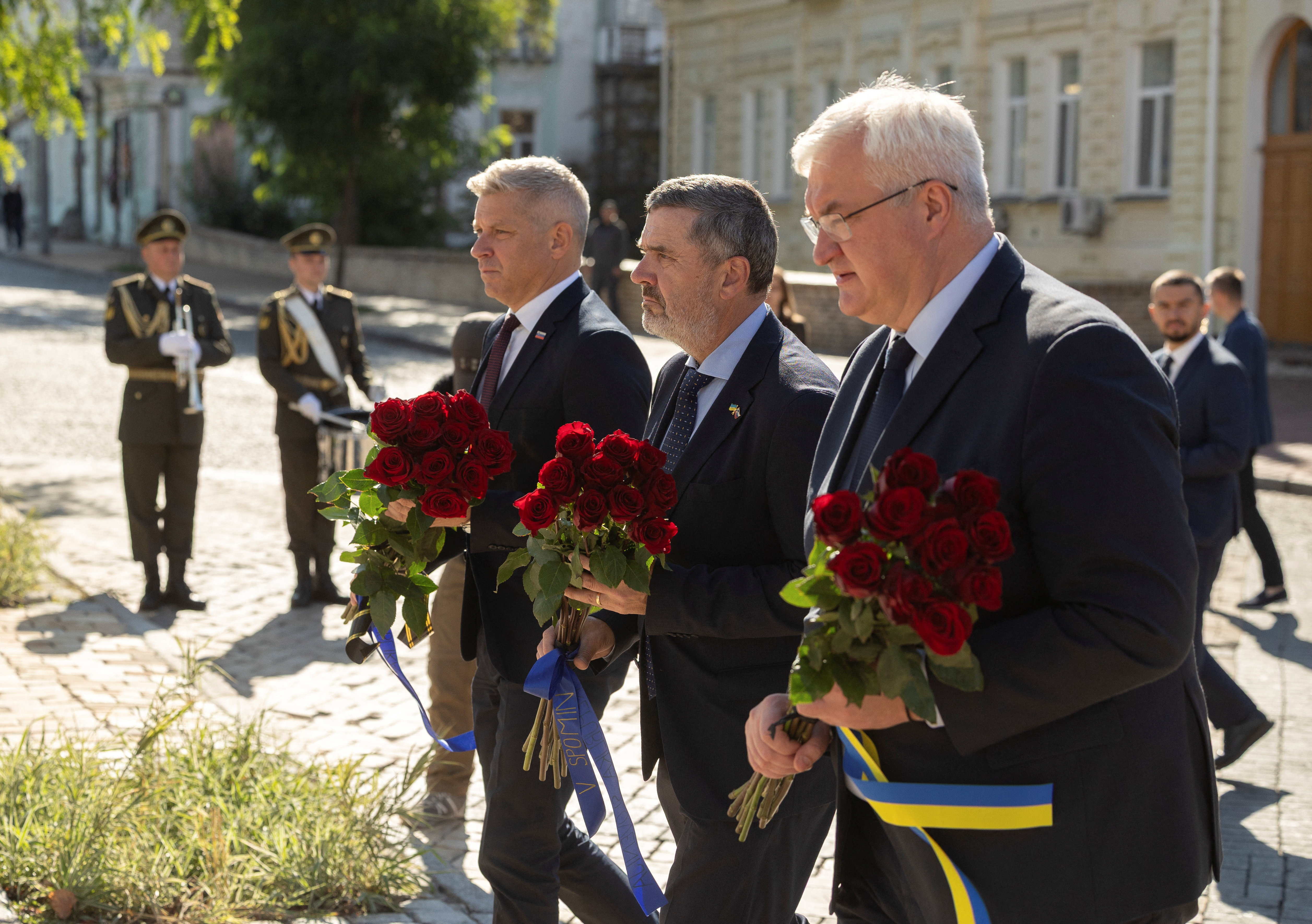 Valentin Hajdinjak, Tone Kajzer in Andrii Sybiha