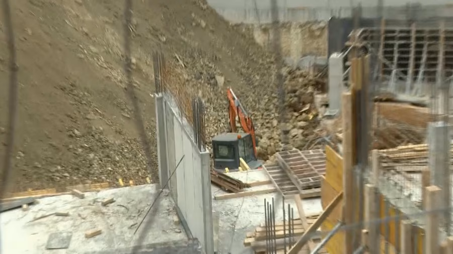 Gradbišče v Beogradu
