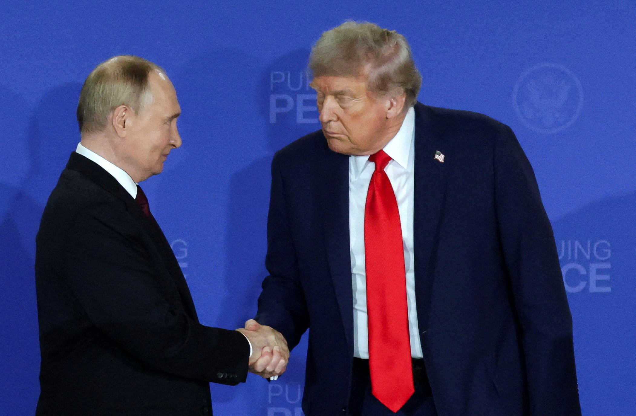 Donald Trump in Vladimir Putin