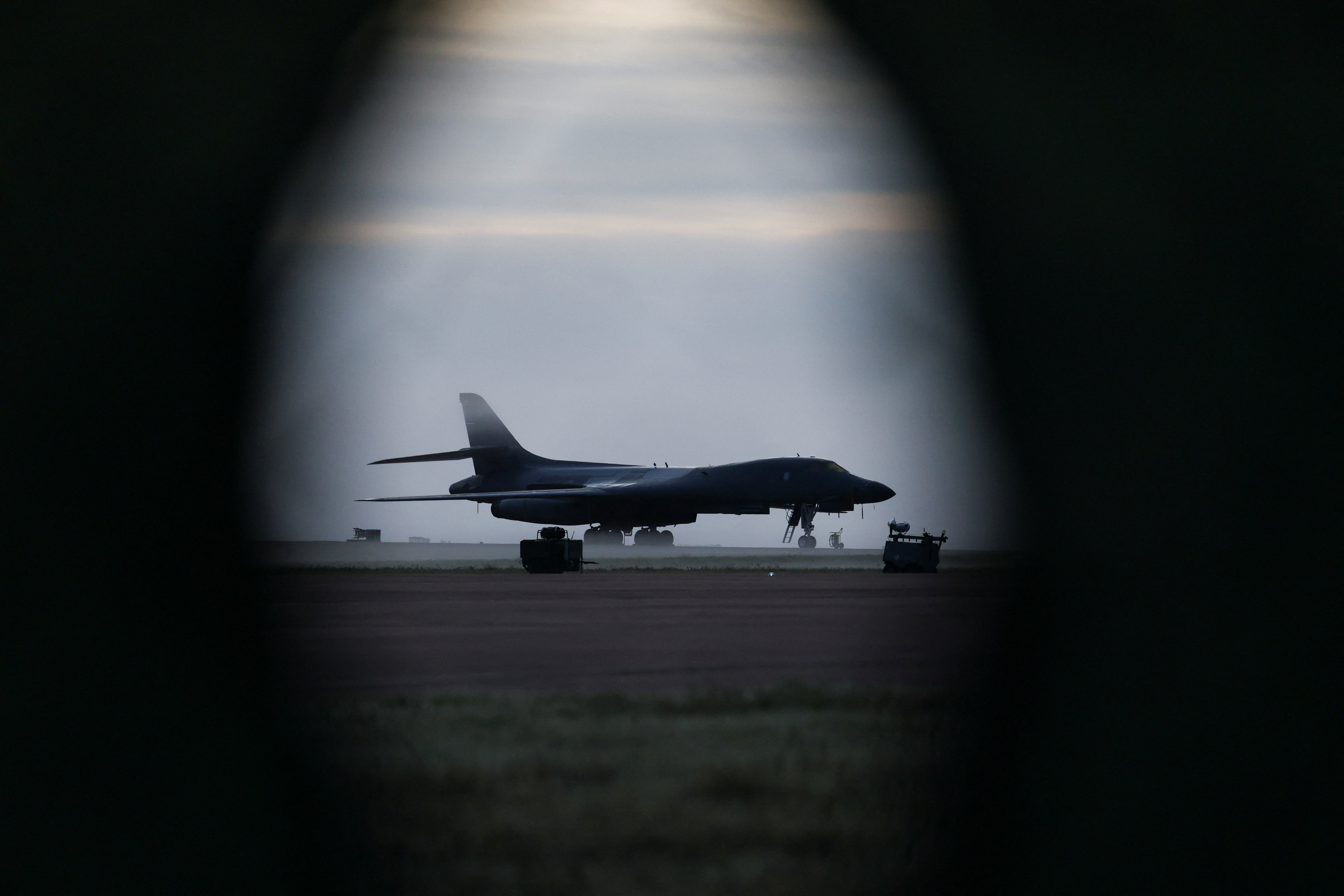 Ameriško letalo v oporišču RAF Fairford v Veliki Britaniji