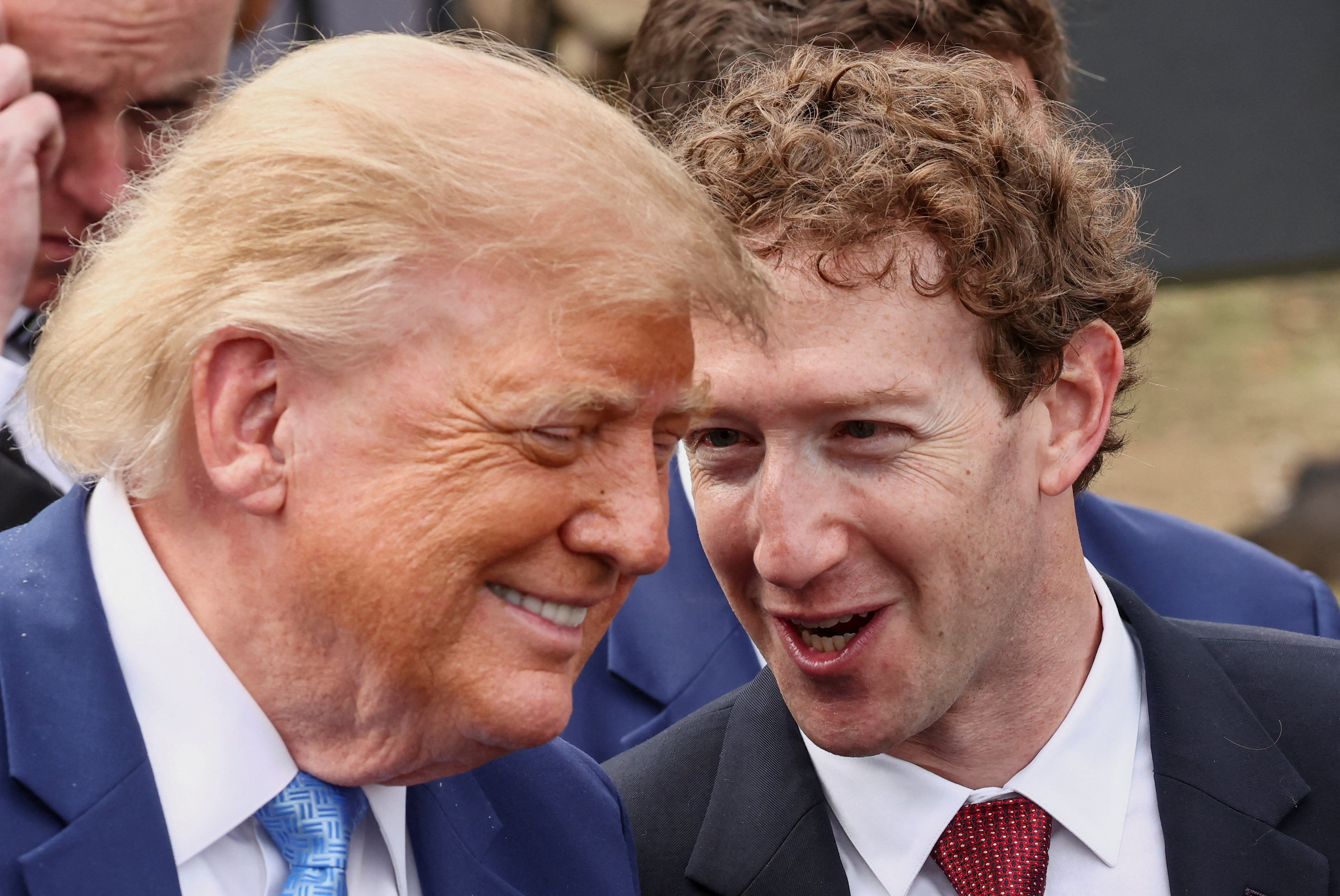 Donald Trump in Mark Zuckerberg