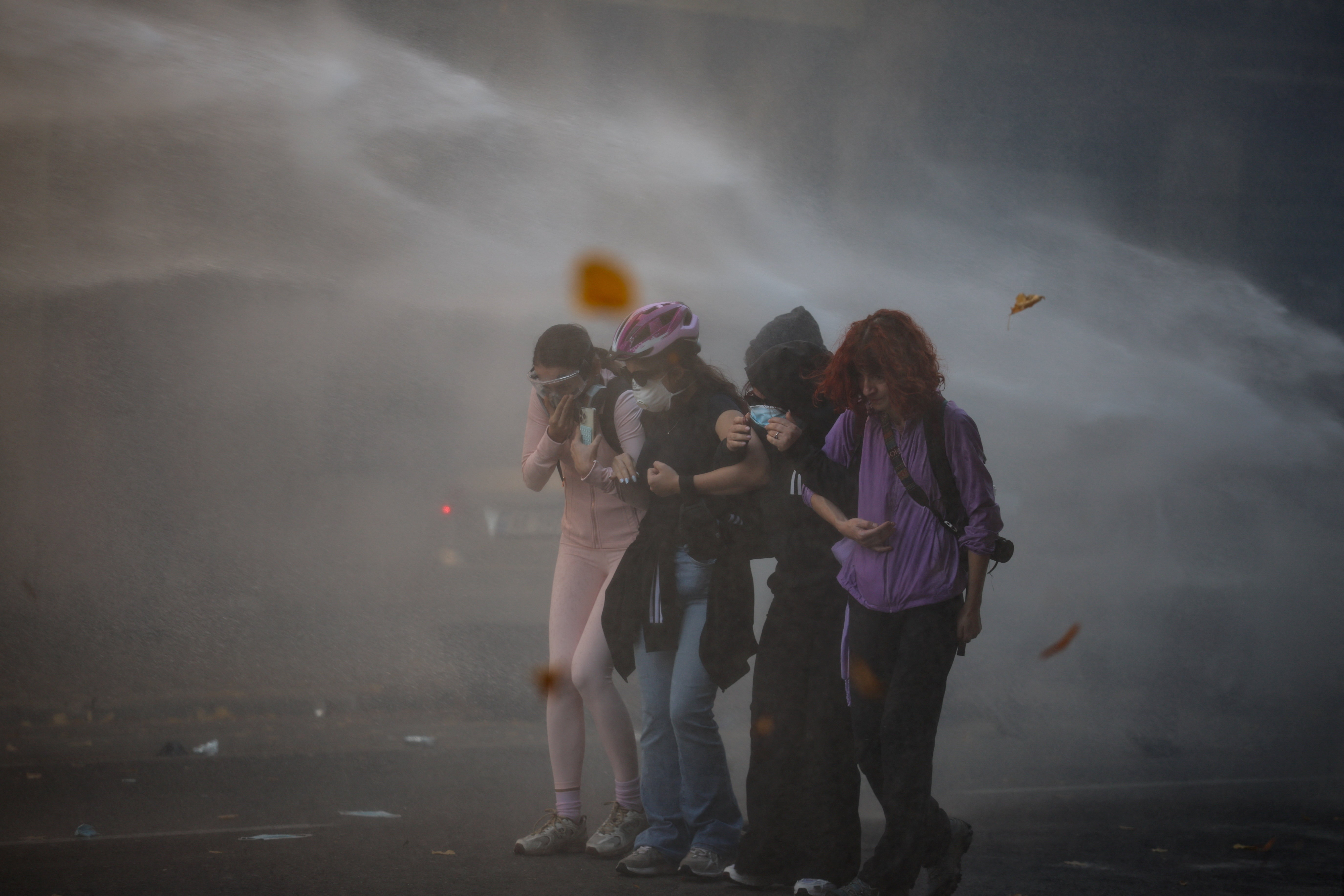 Mladi protestniki v Albaniji