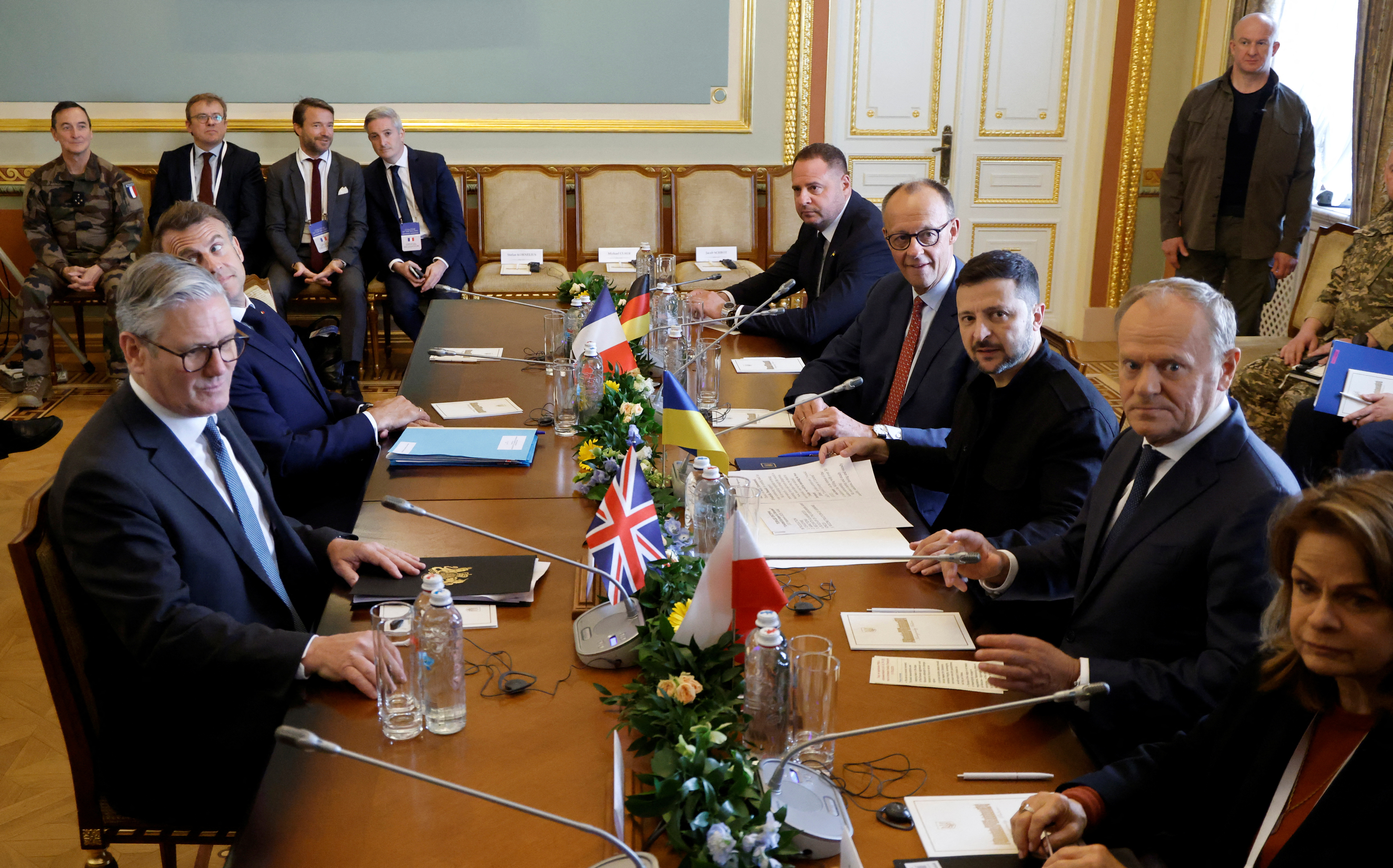 Evropski voditelji v Ukrajini