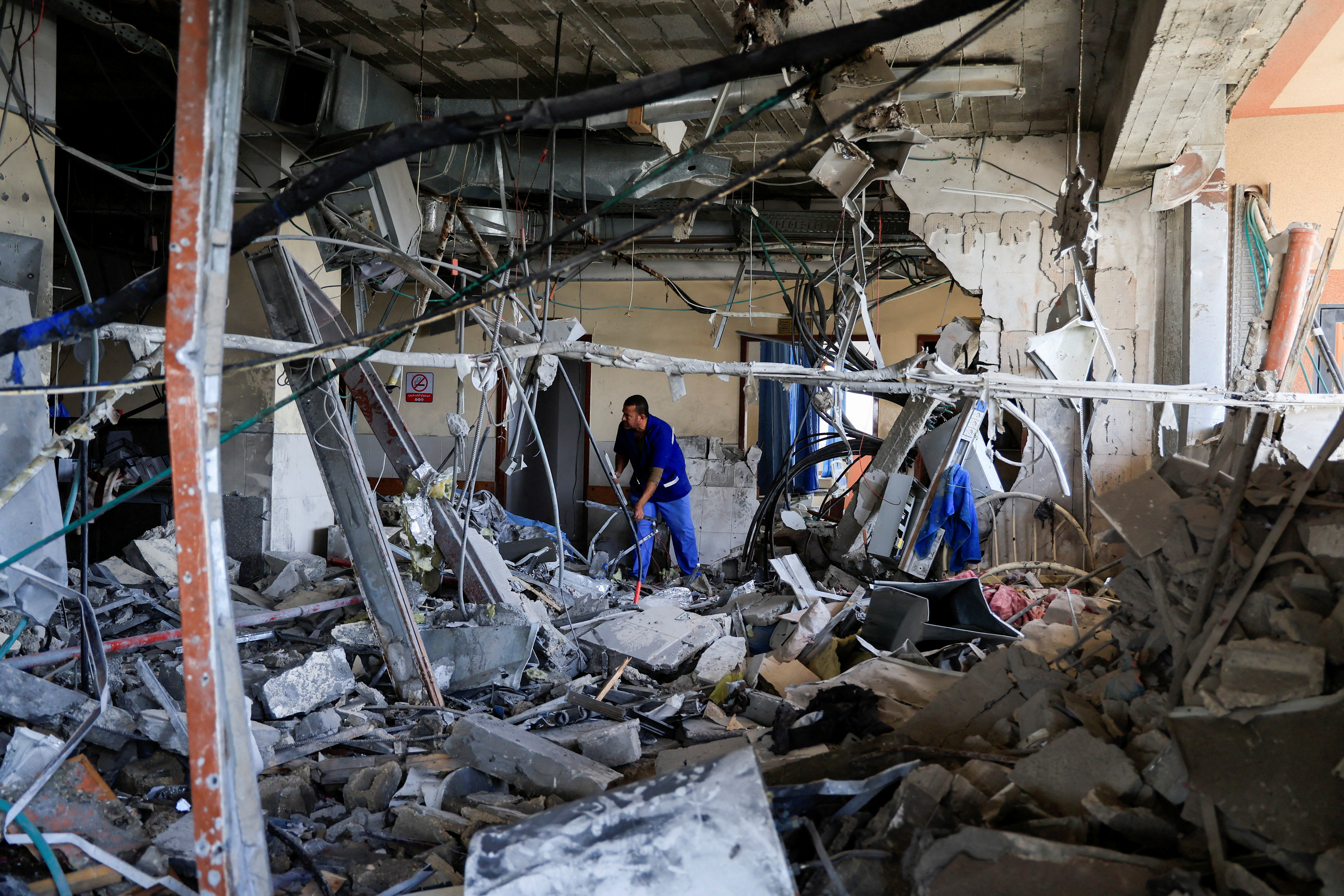 Bolnišnica Nasser po izraelskem napadu