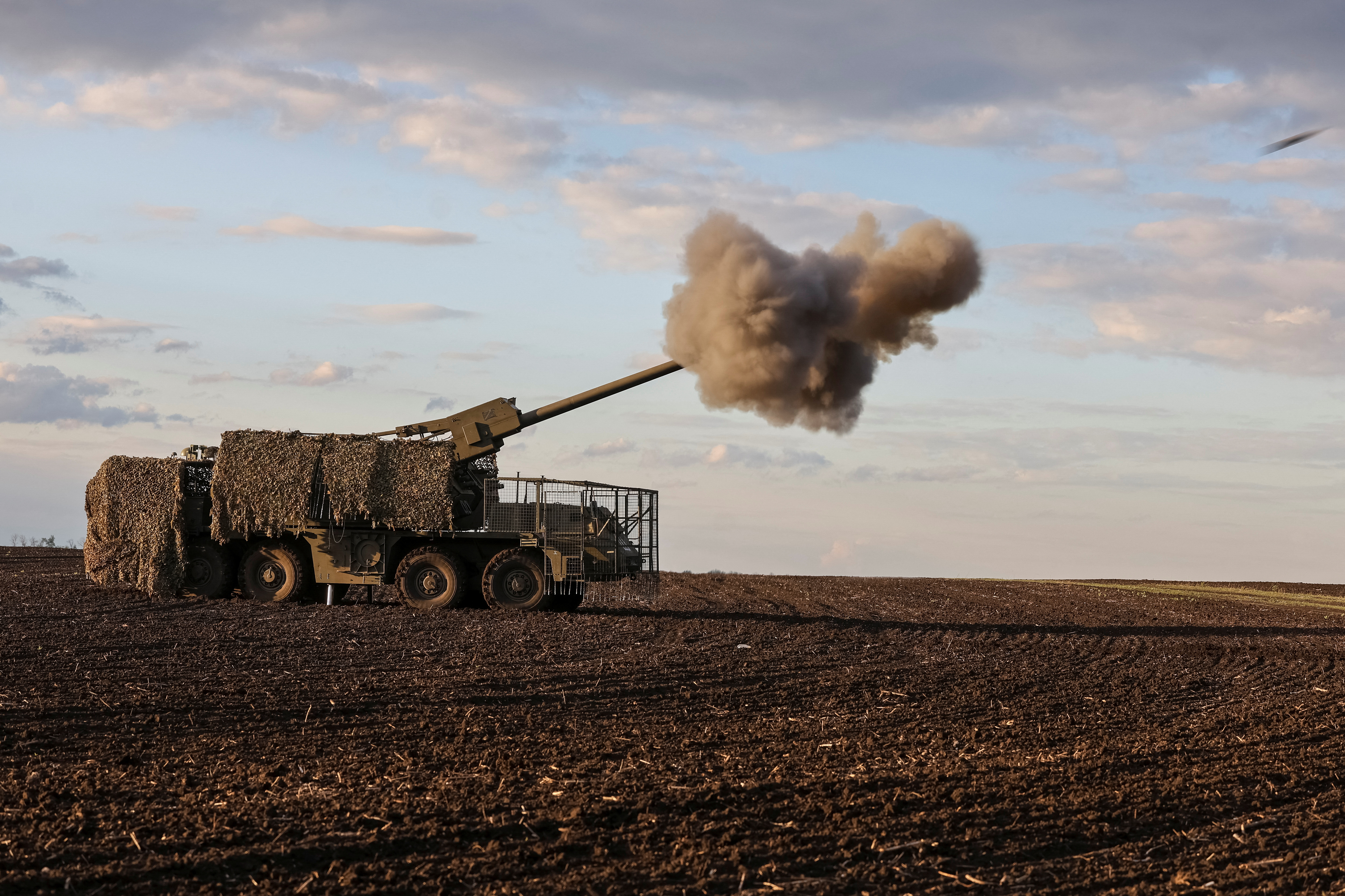 Ukrajinsko topništvo v harkovski regiji