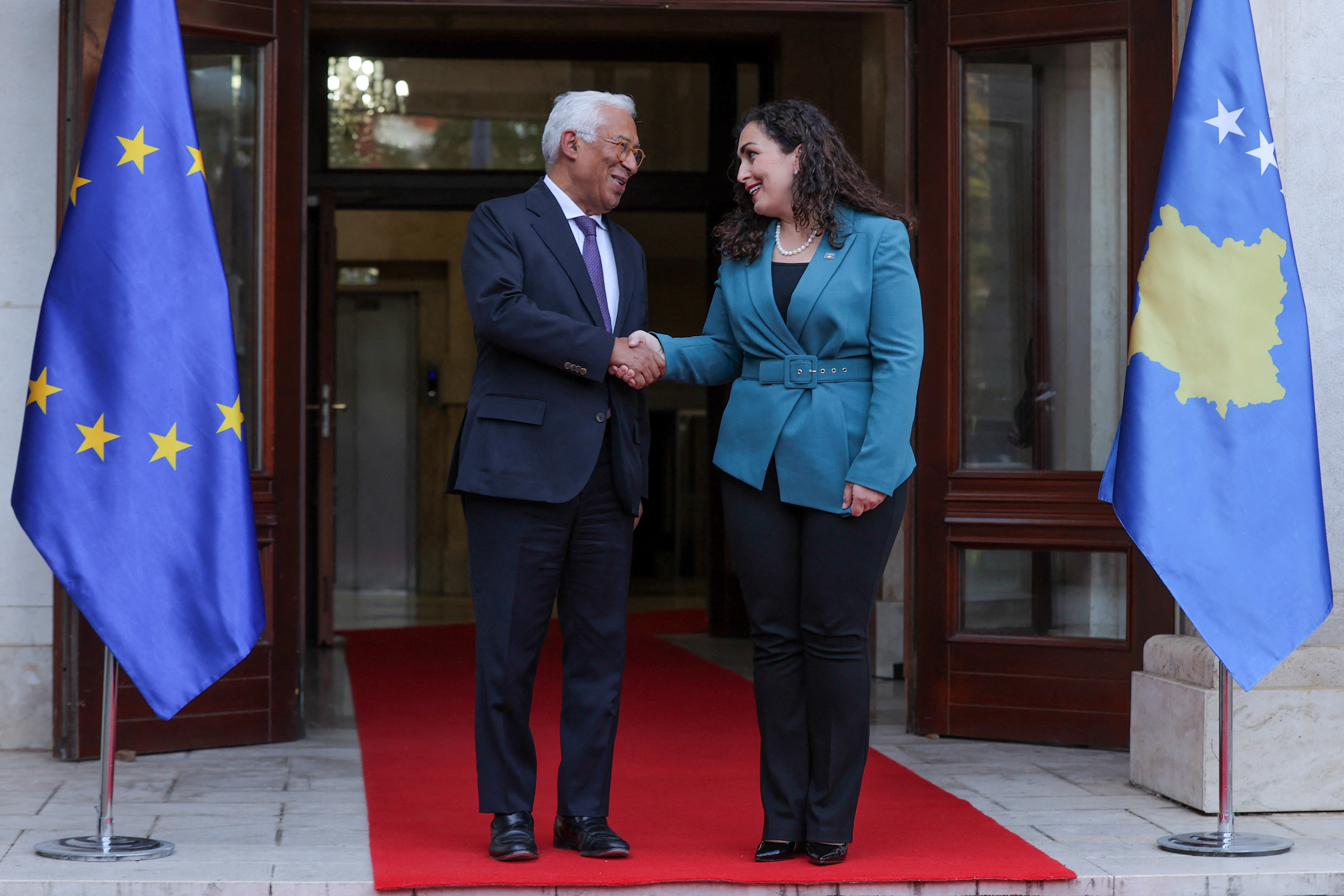 Antonio Costa in Vjosa Osmani