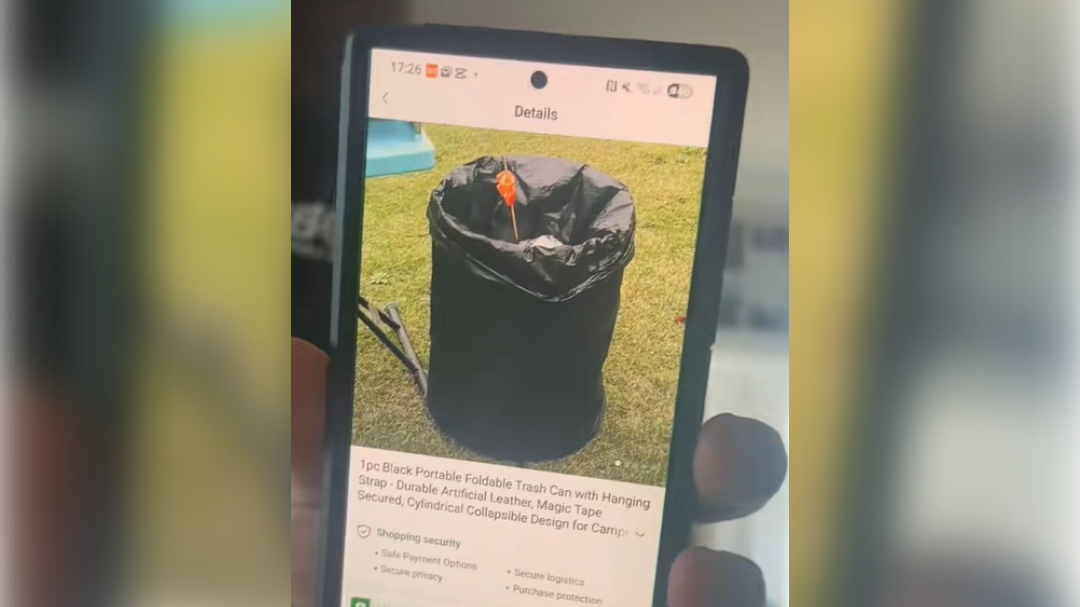 koš za smeti s Temuja