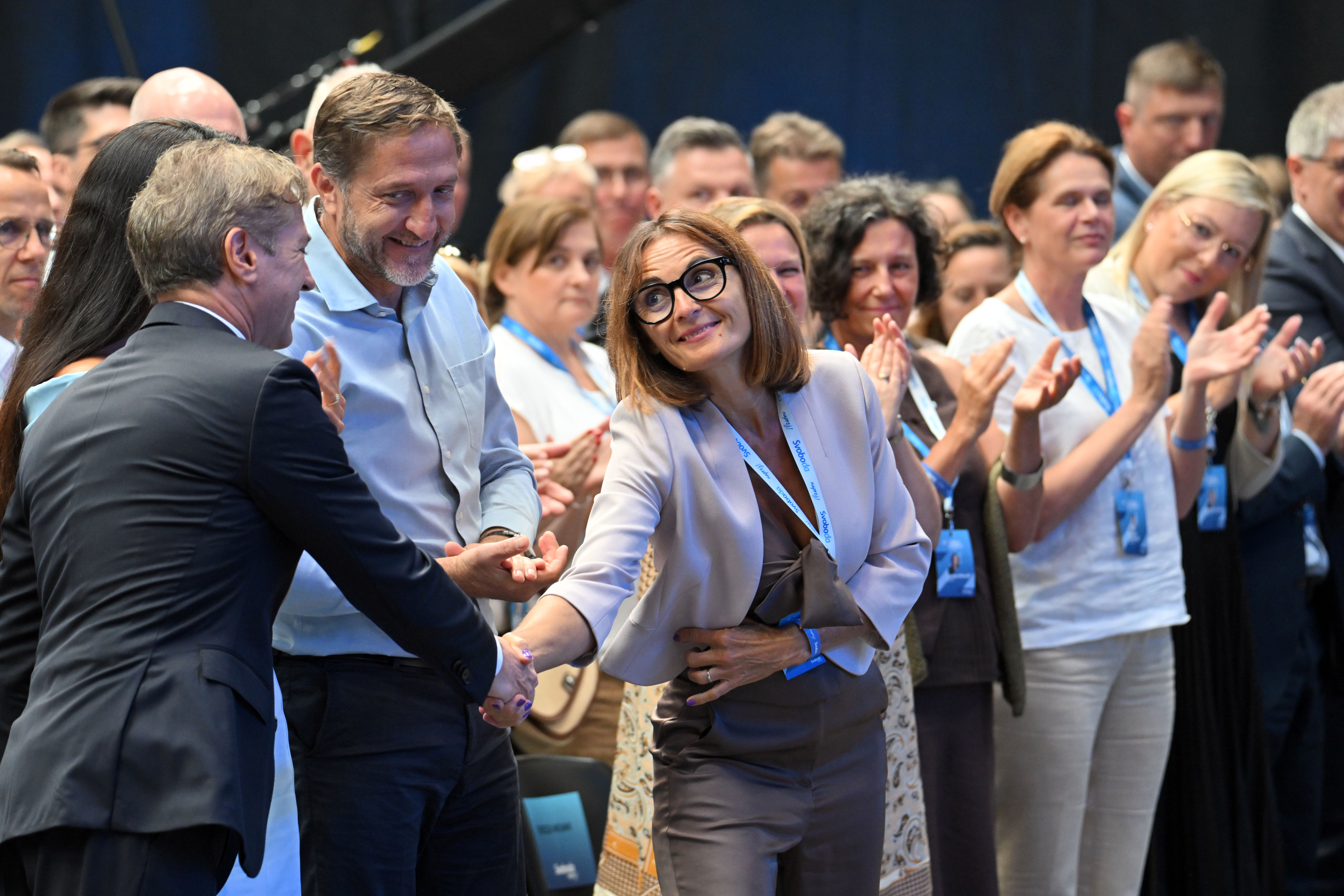 Slovenija, Koper, 20.09.2025, 20. september 2025  Kongres stranke Svoboda. politika, Robert Golob, stranka, Tina Gaber Golob Foto:Žiga Živulović jr./F.A.Bobo