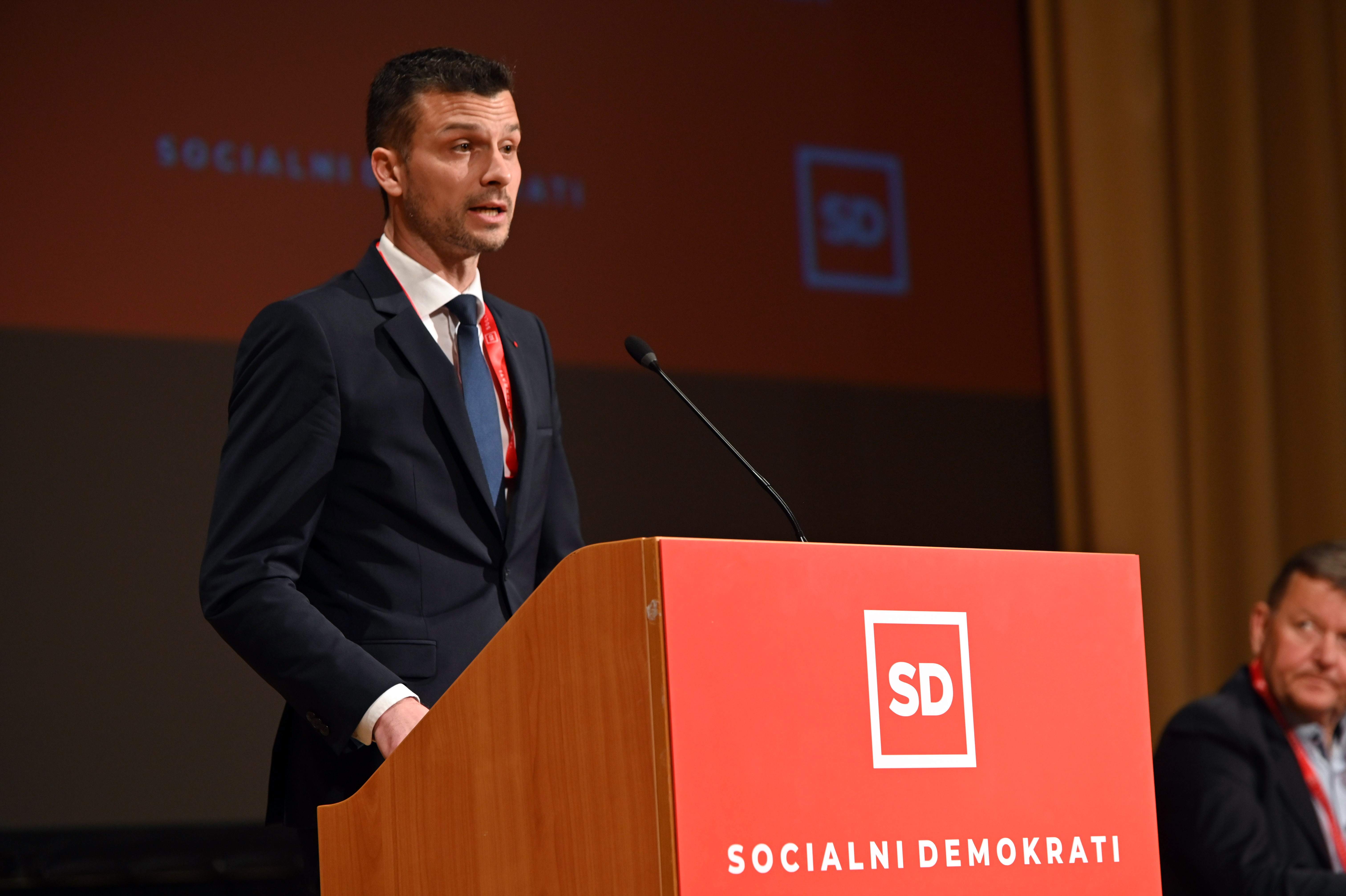 SLovenija, Ljubljana,  13.04.2024, 13. April 2024 Izredni volilni kongres stranke SD, politika, socialni demokrati, portret, Jani Prednik Foto: Žiga Živulović Jr./Bobo