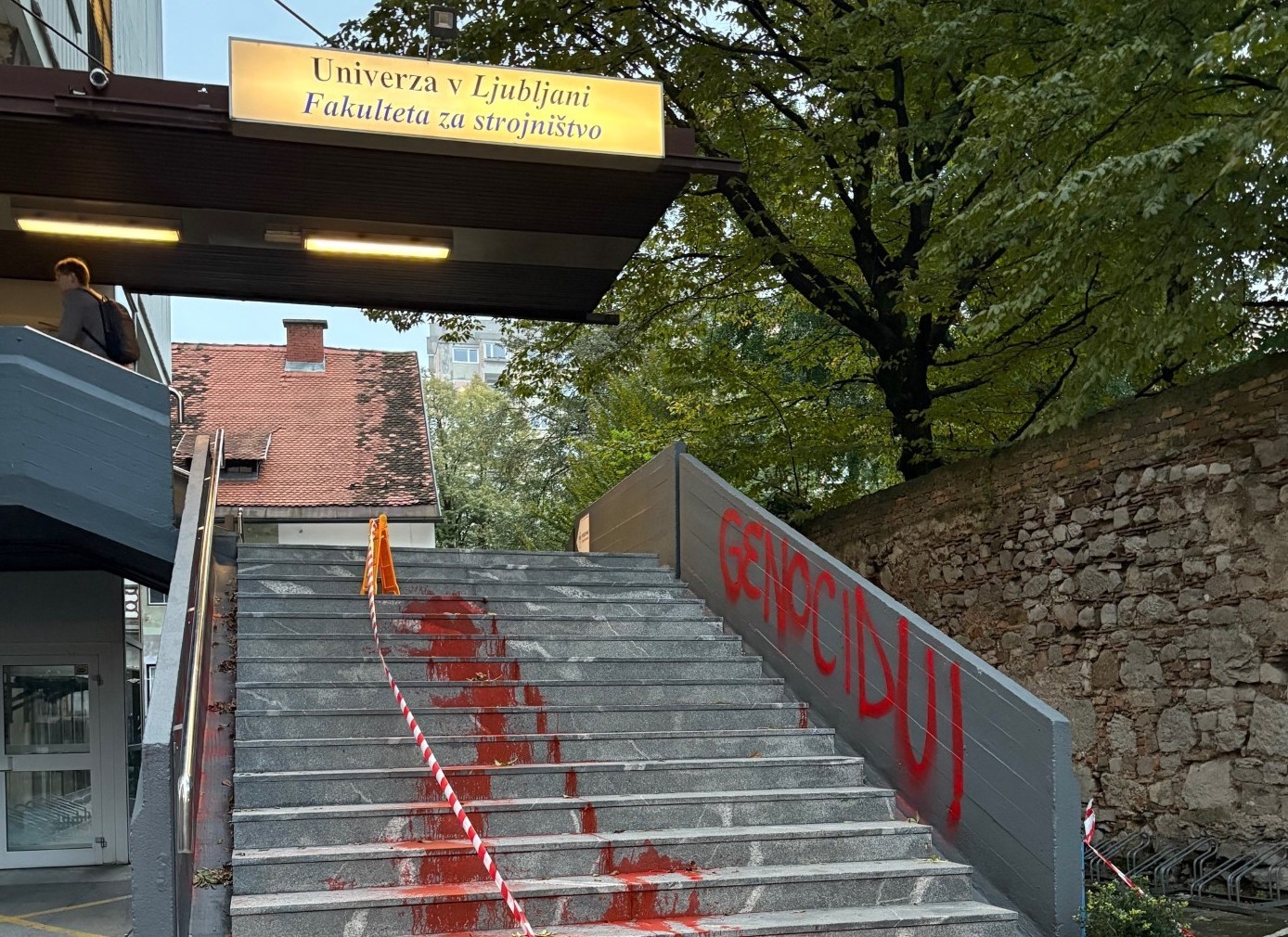 Vandalizem na fakulteti za strojništvo UL