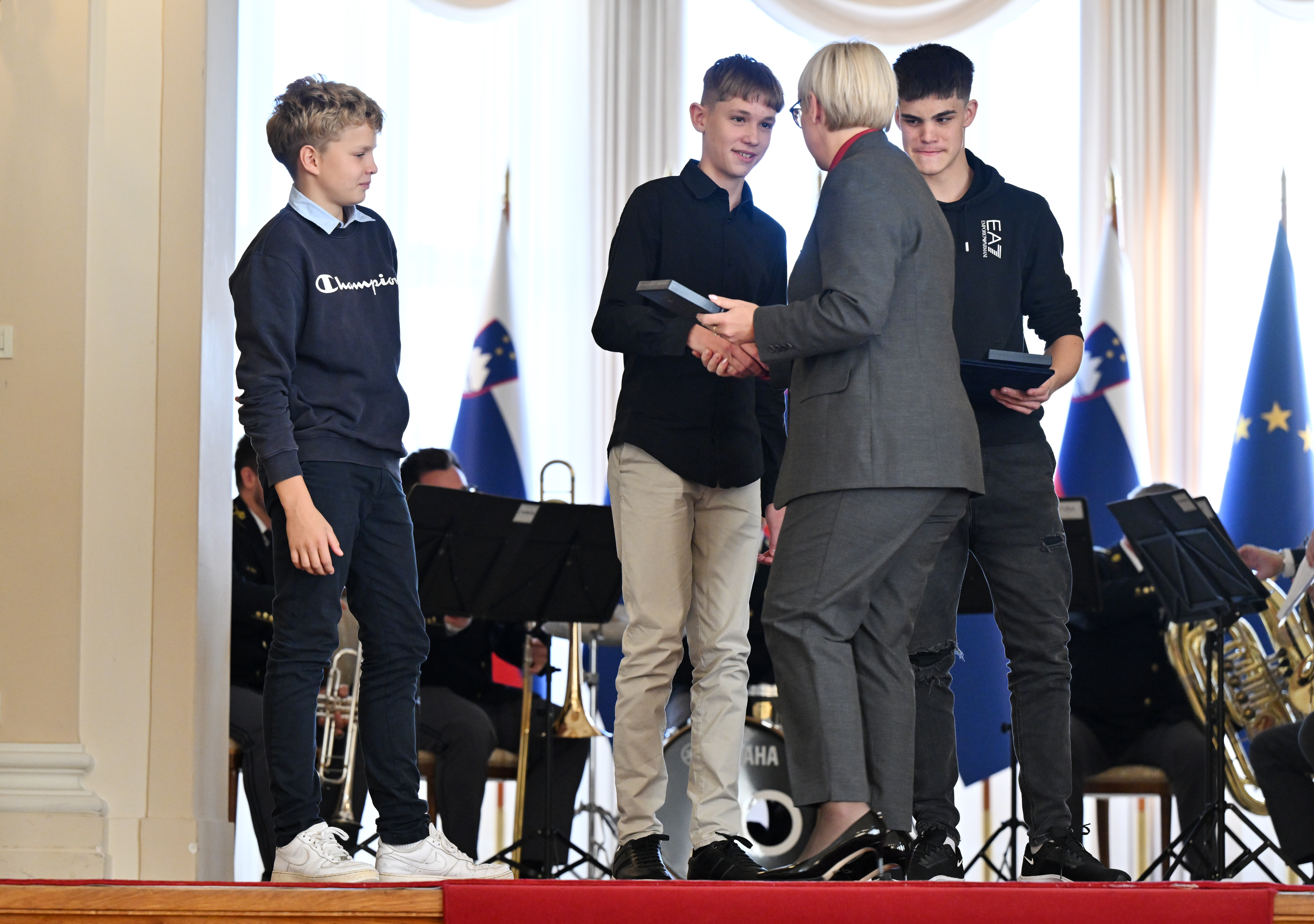 07.10.2025, Predsednica republike Nataša Pirc Musar bo podelila priznanje - zahvalo za enkratne dosežke Aleksu Kelblju, Marku Kralju in Natanu Hovniku, dogodek, politika, izobraževanije,