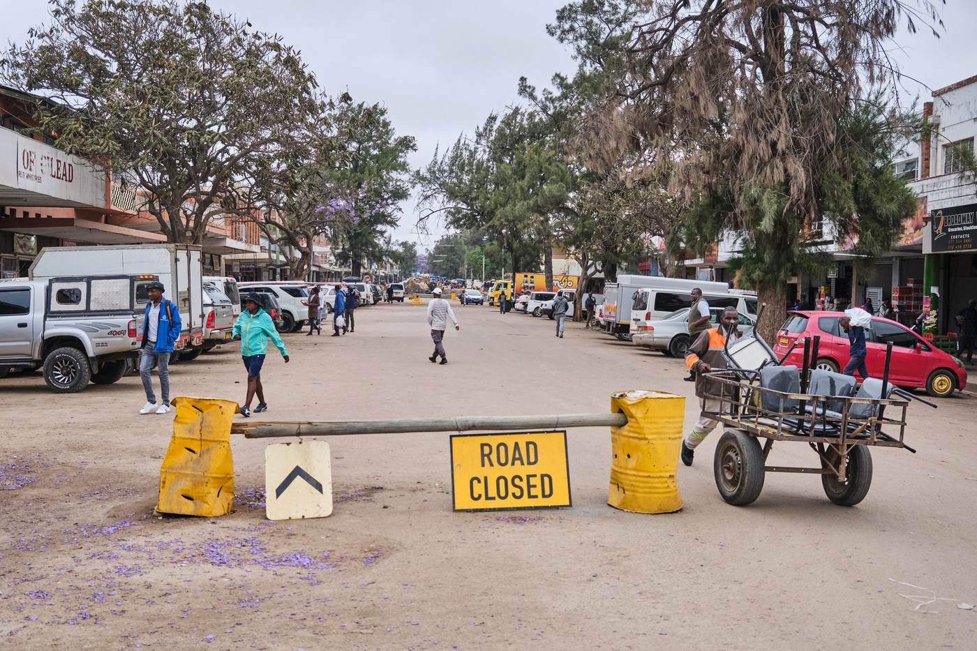 Zaprta cesta v Zimbabveju