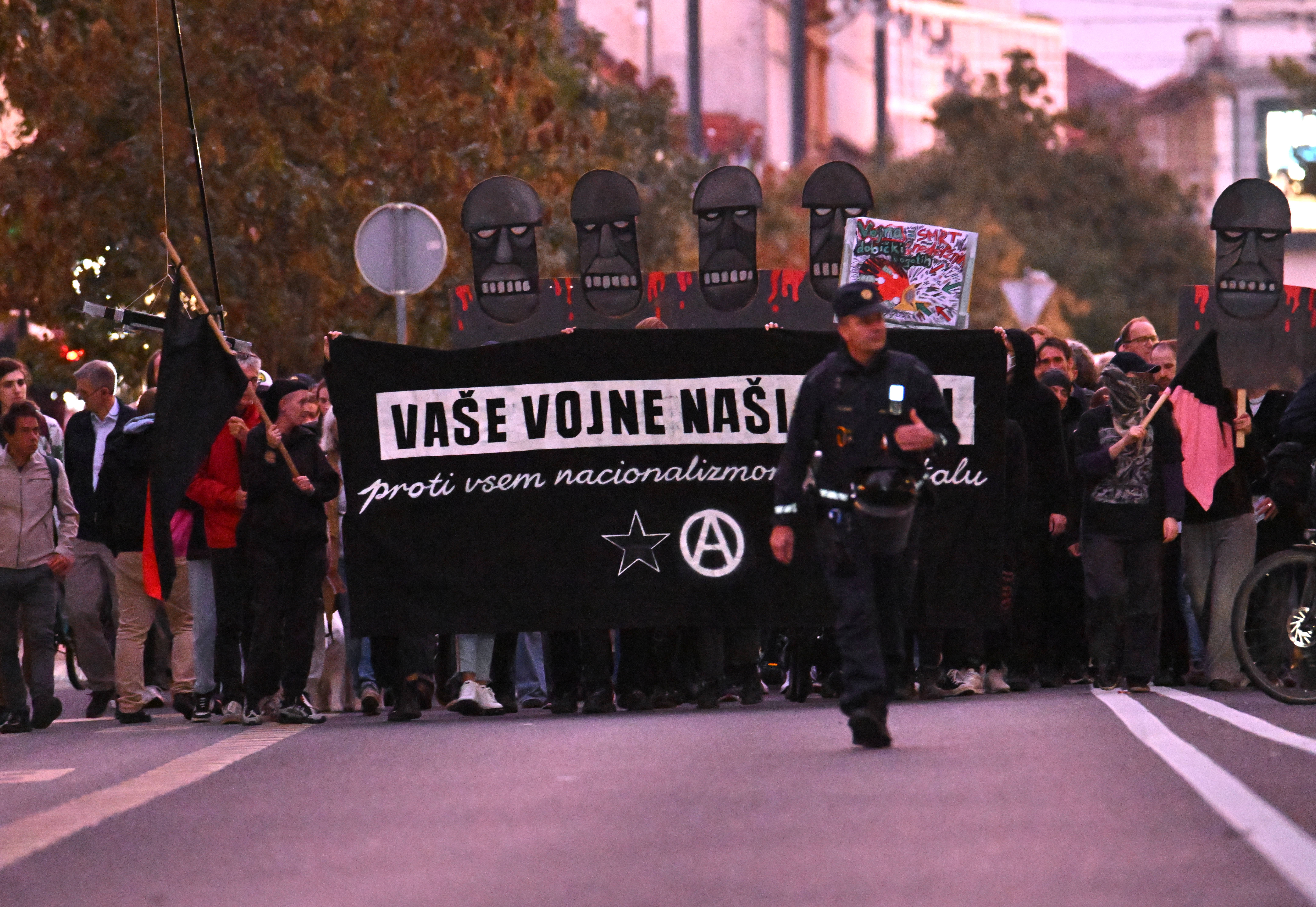 Protest proti zvezi Nato