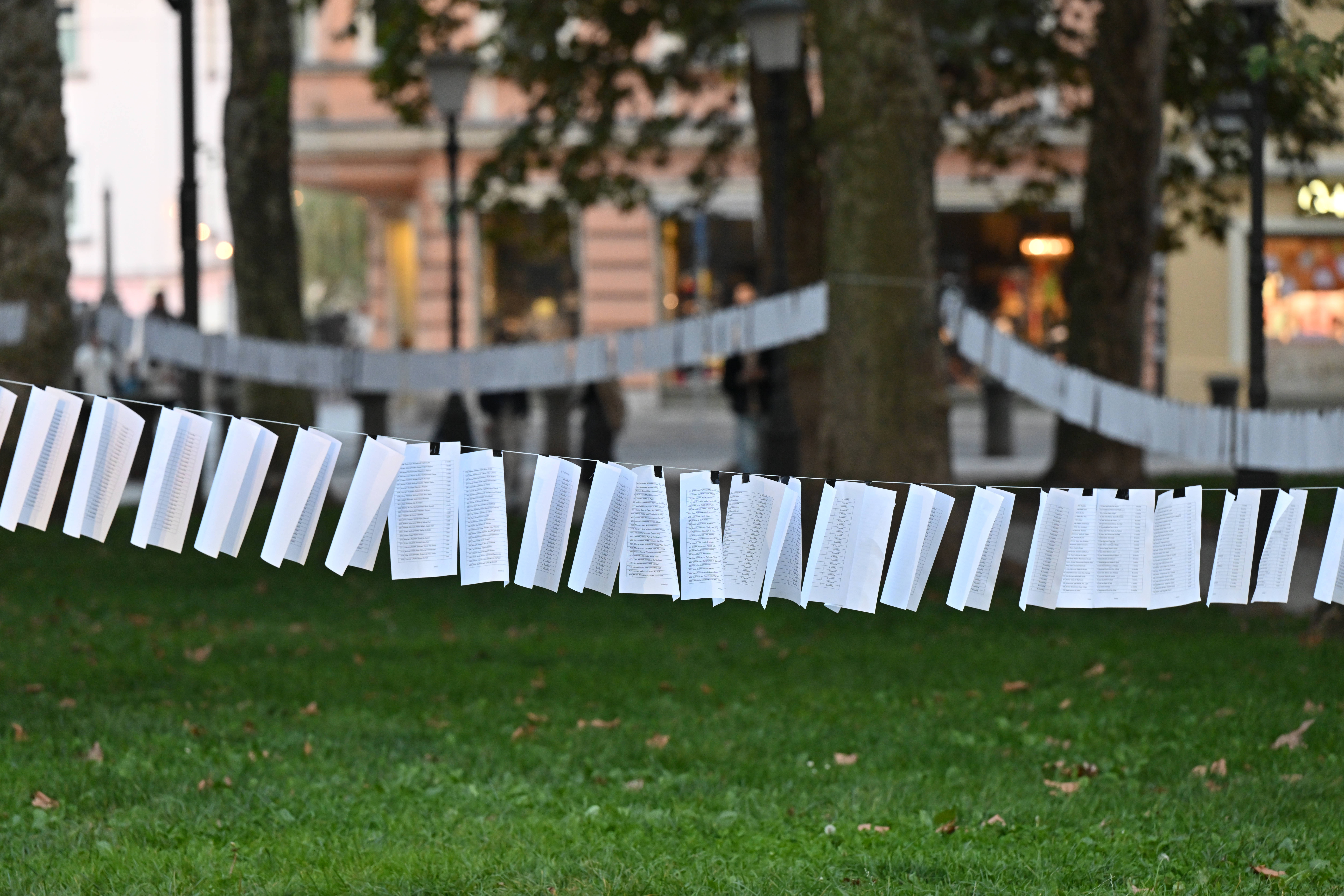 branje imen palestinskih otrok