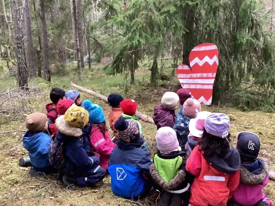 Otroci v švedskem vrtcu