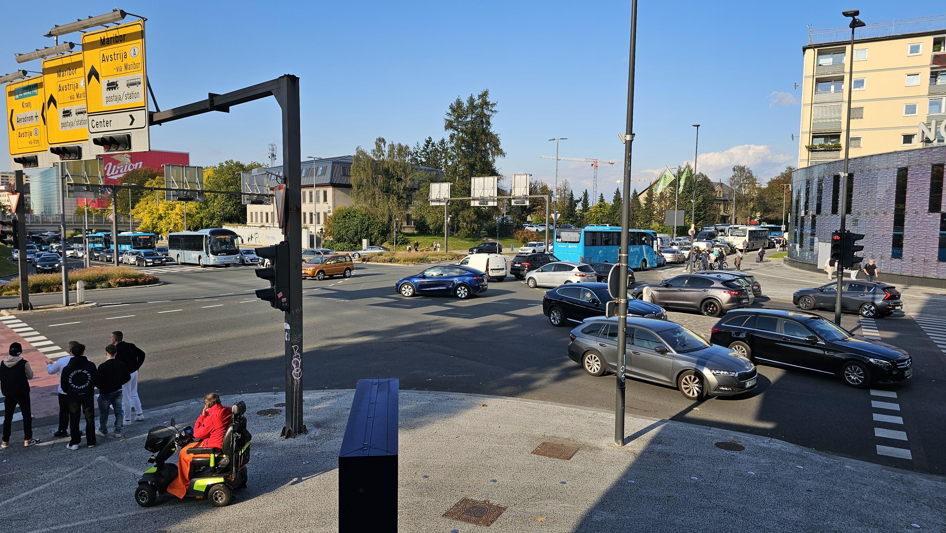 Prometni kolaps v Ljubljani